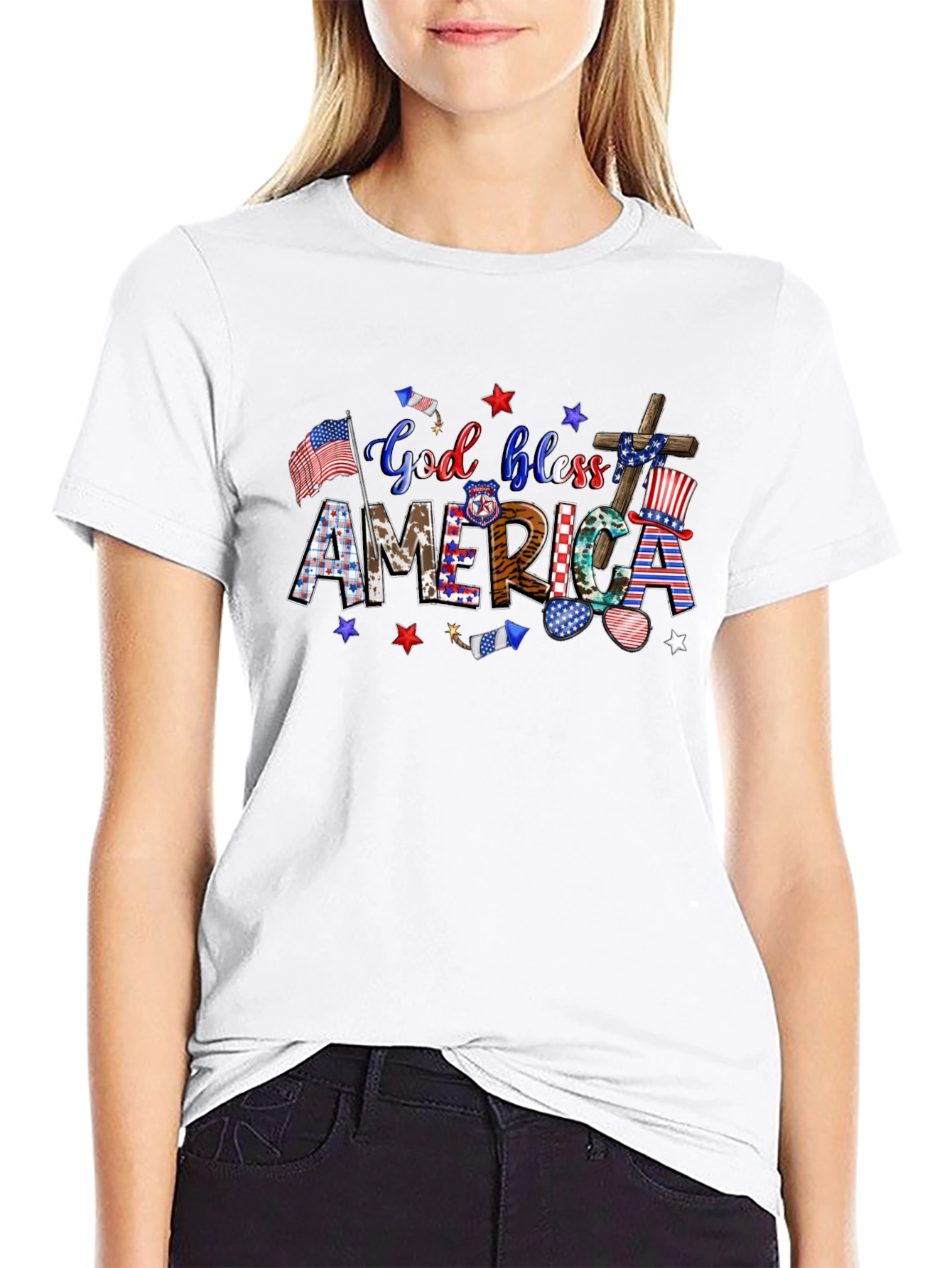 God Bless America Patriotic T-Shirt