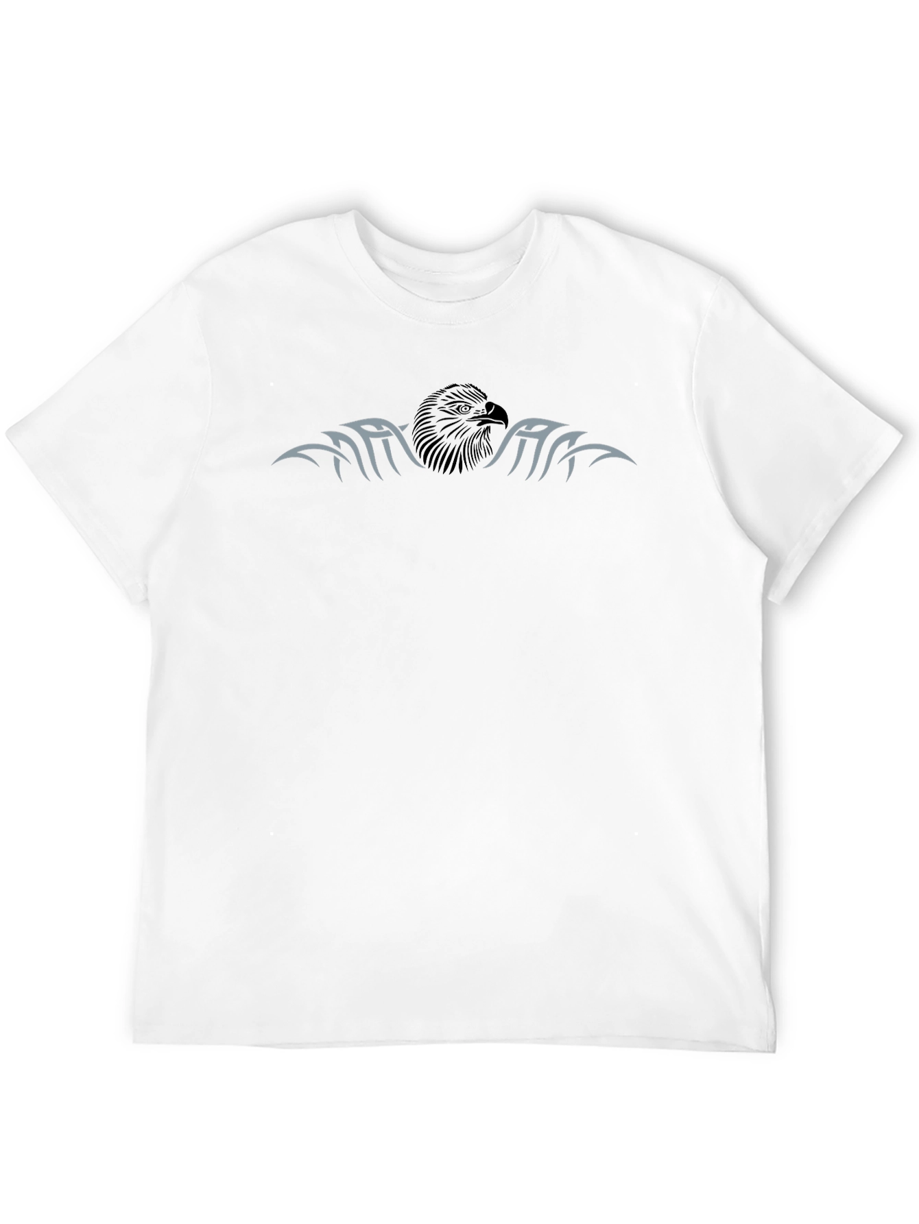Mens Black Eagle Graphic T-Shirt