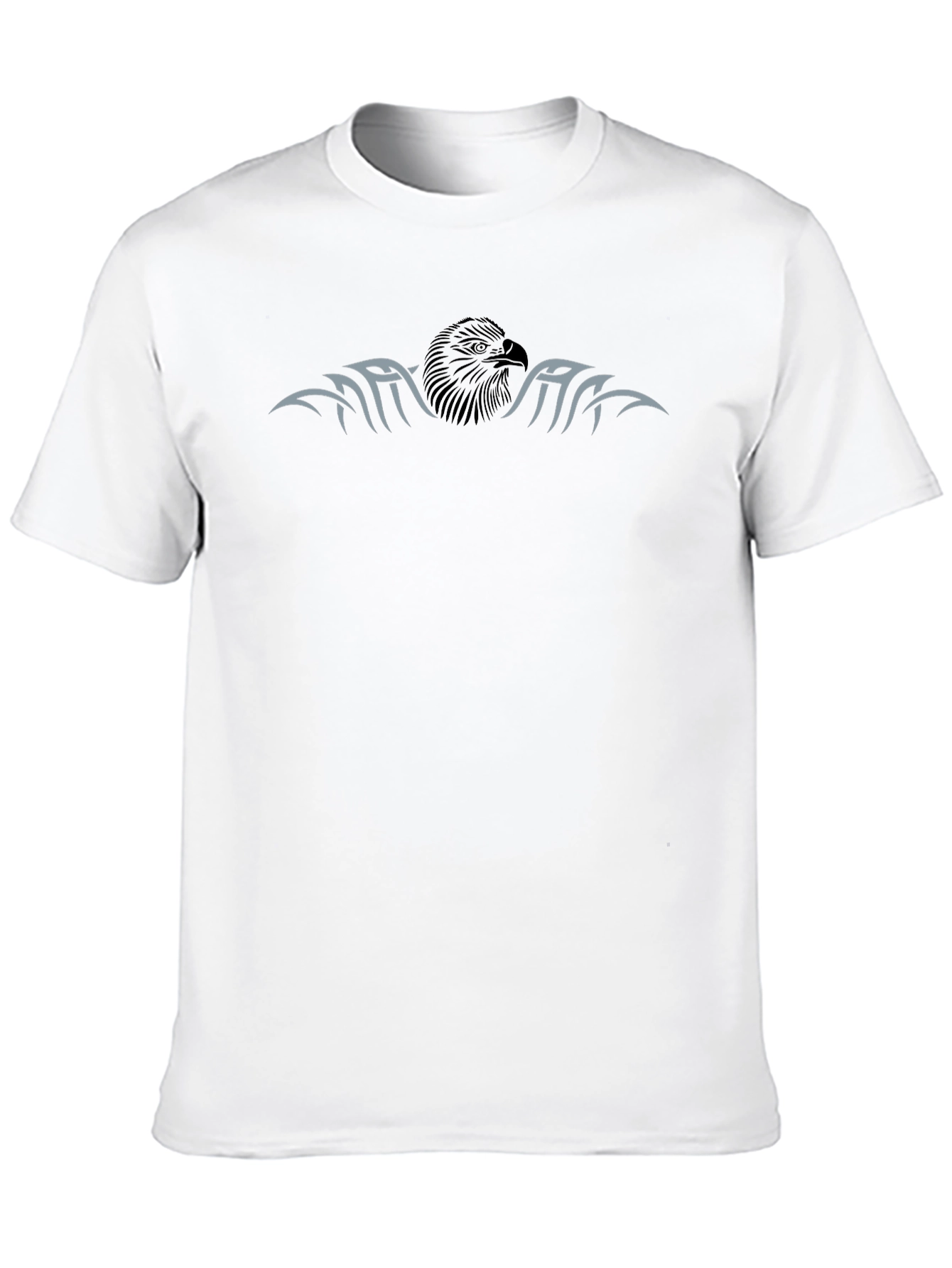Mens Black Eagle Graphic T-Shirt
