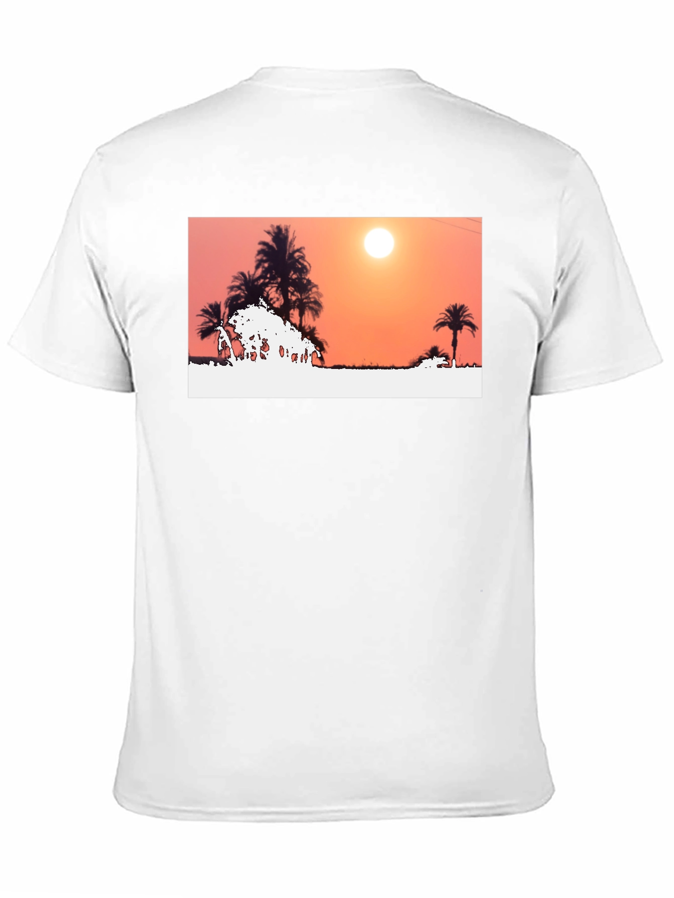 Sunset Palm Tree Graphic Tee