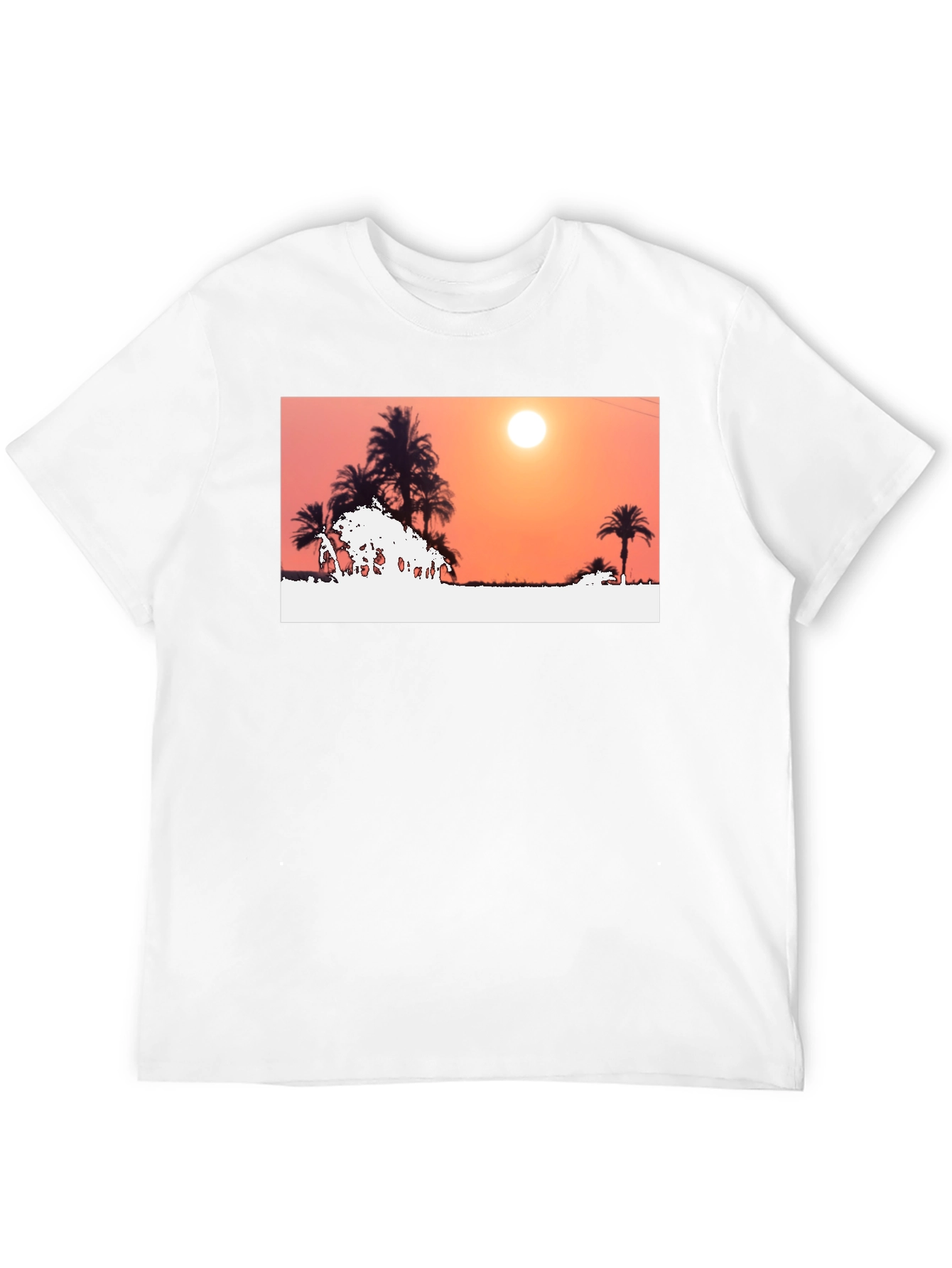 Sunset Palm Tree Graphic Tee