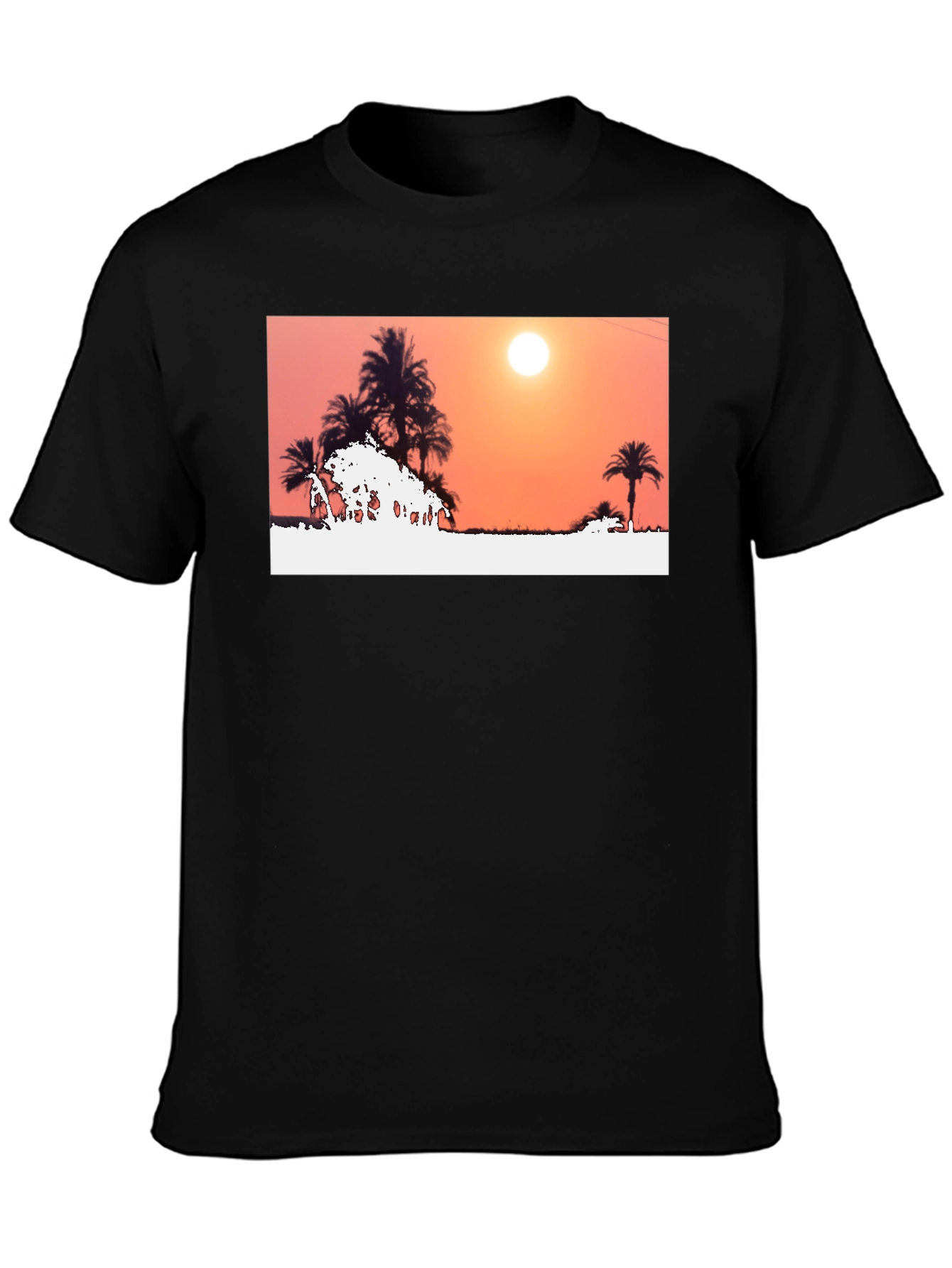 Sunset Palm Tree Graphic Tee