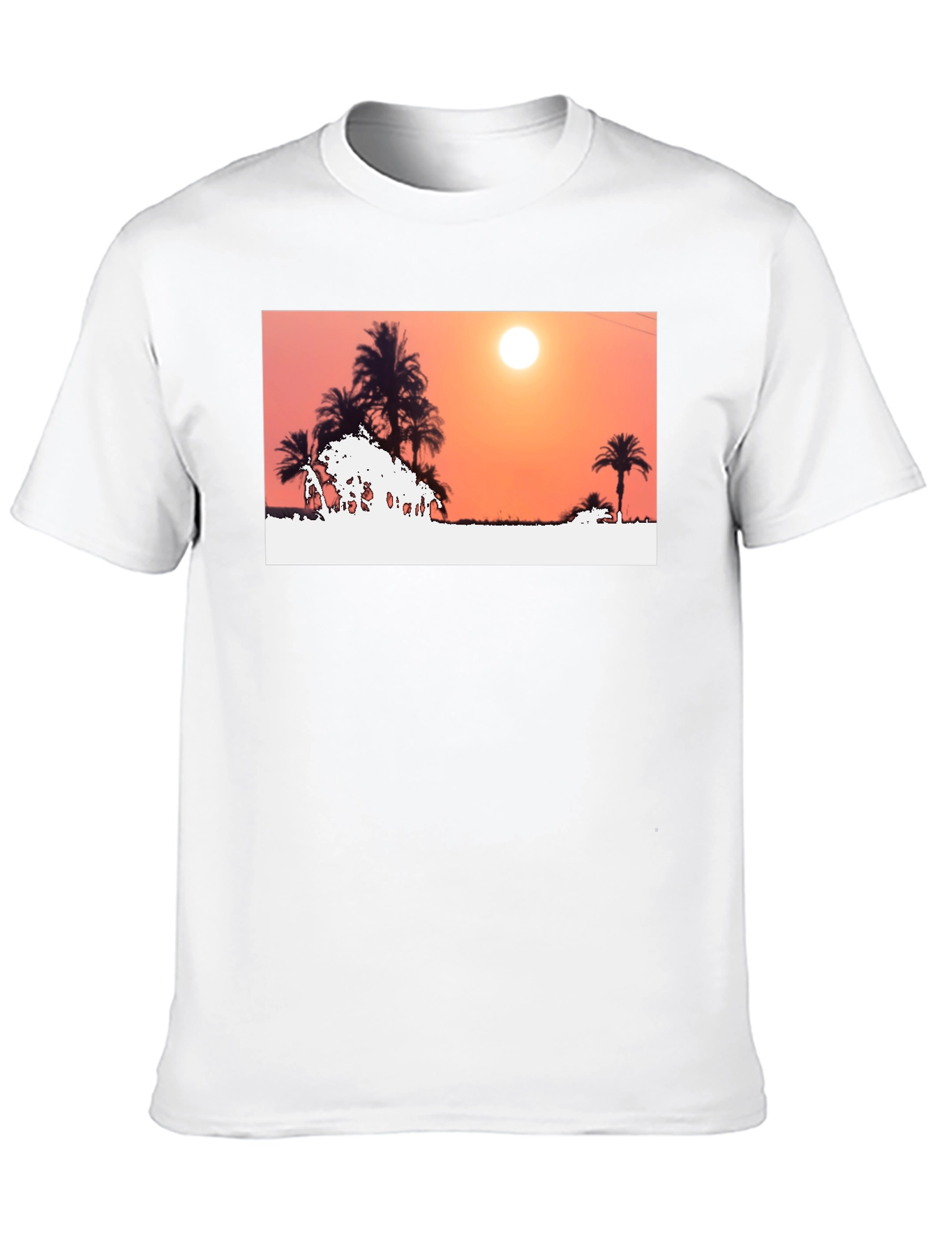 Sunset Palm Tree Graphic Tee