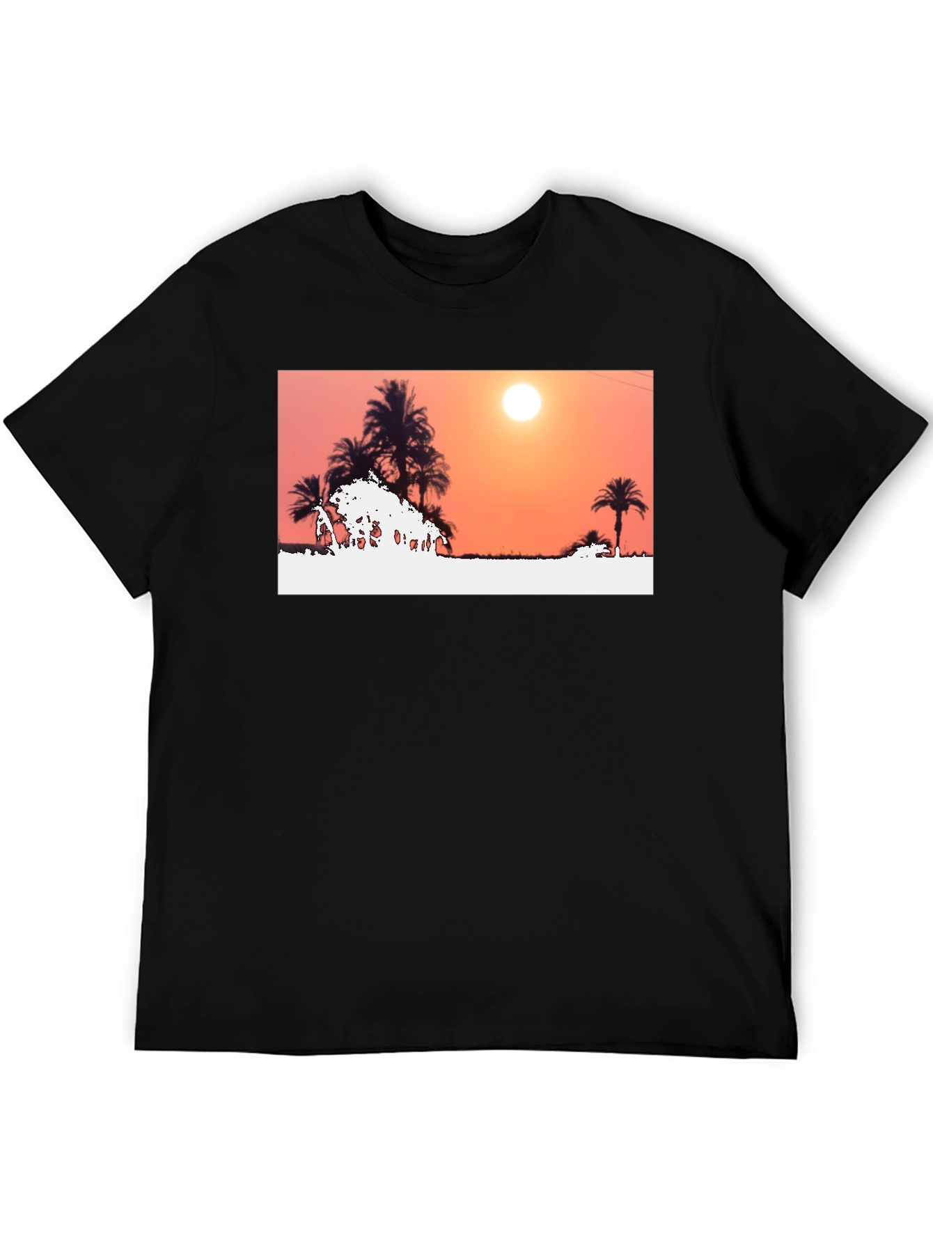 Sunset Palm Tree Graphic Tee