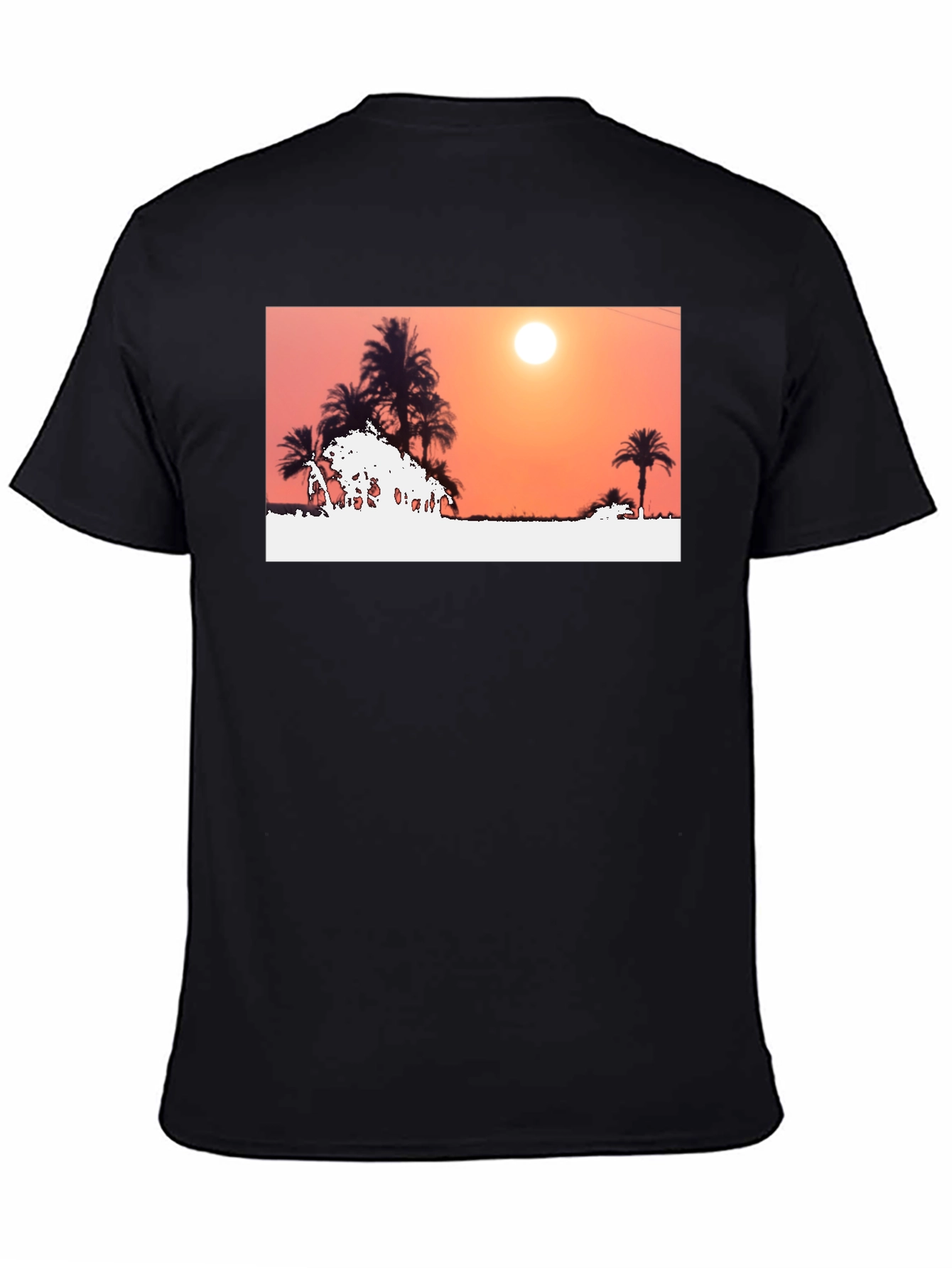 Sunset Palm Tree Graphic Tee