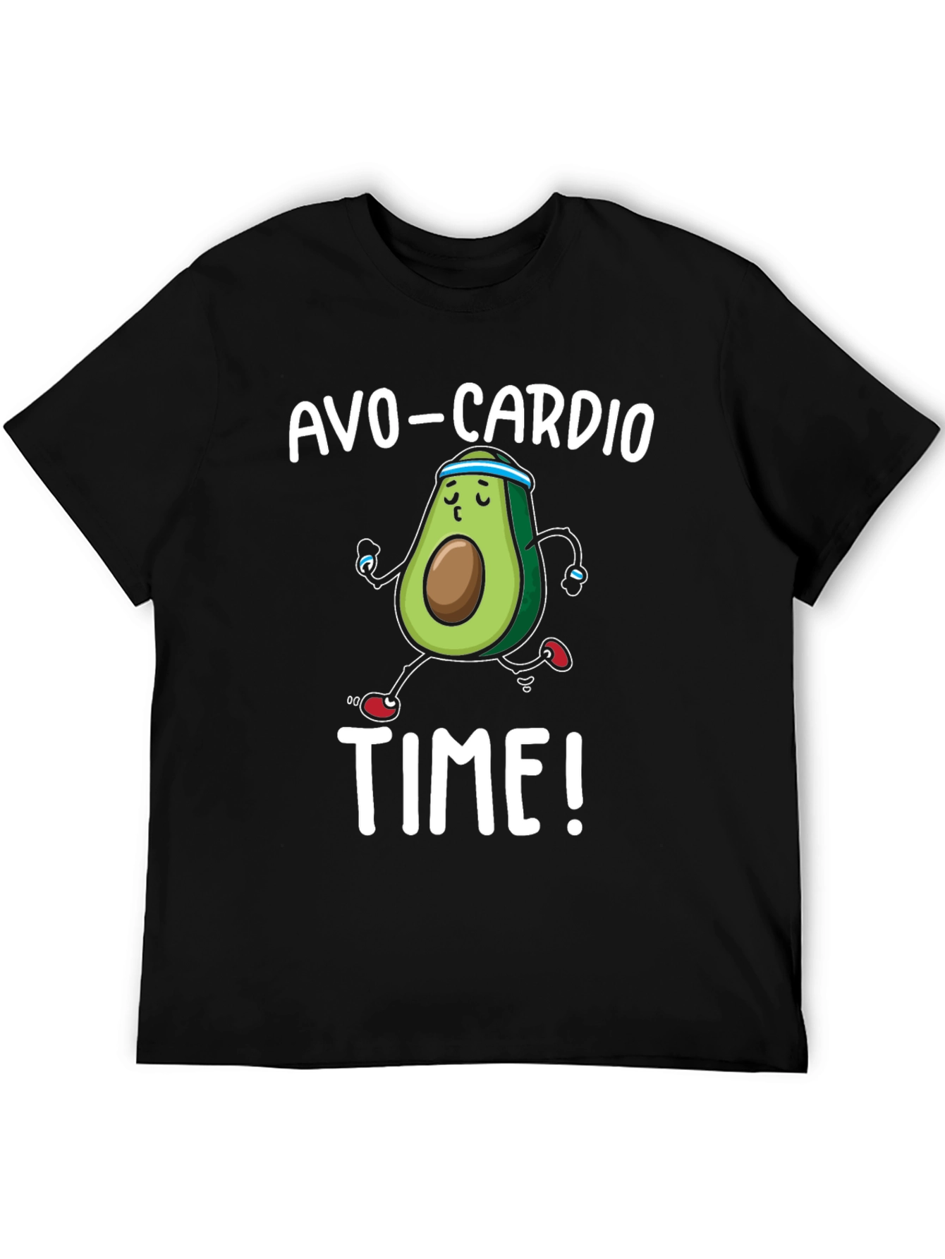 Avo-Cardio Time! Running Avocado Graphic T-Shirt