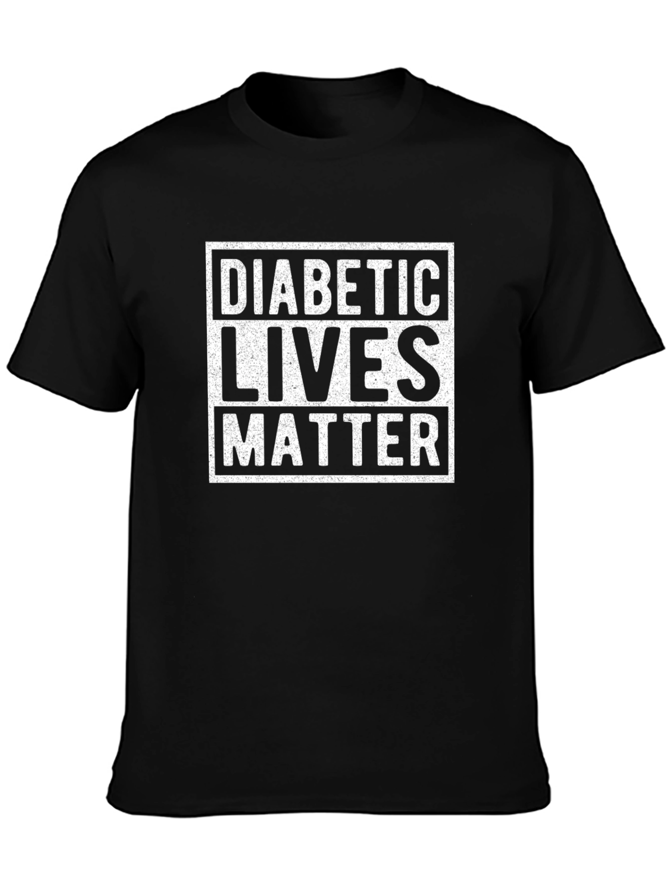Diabetic Lives Matter Graphic Tee - Black