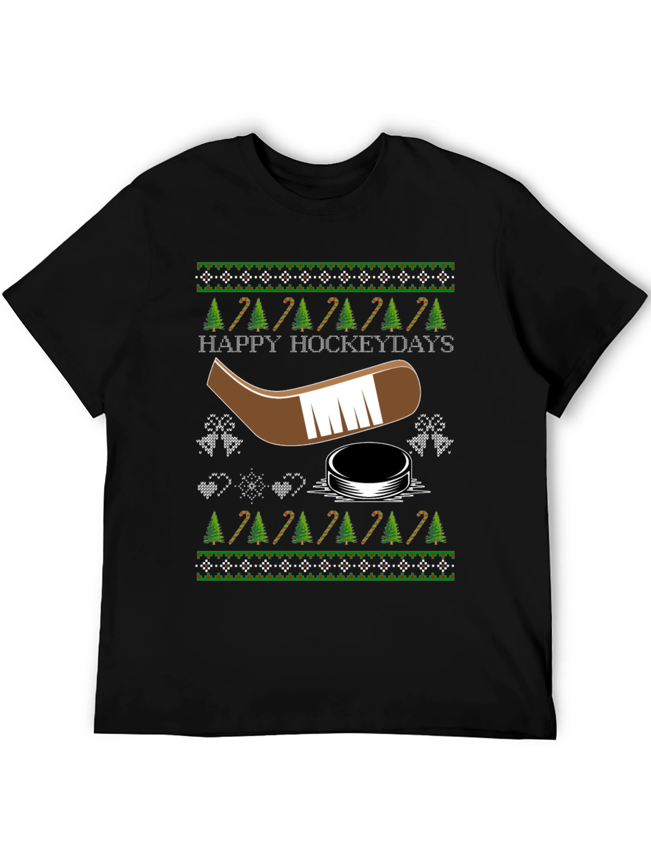 Happy Hockeydays Ugly Christmas T-Shirt