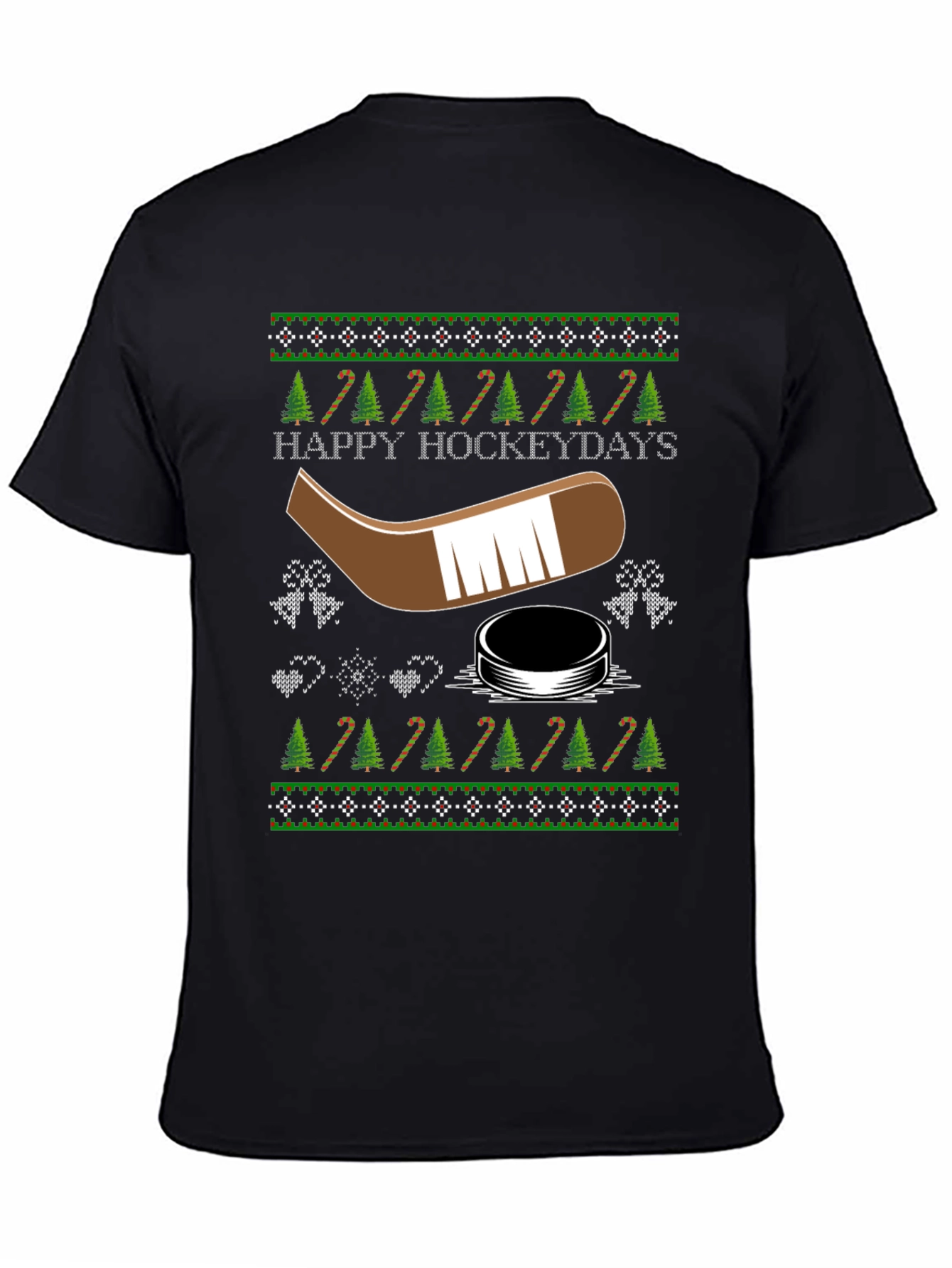 Happy Hockeydays Ugly Christmas T-Shirt