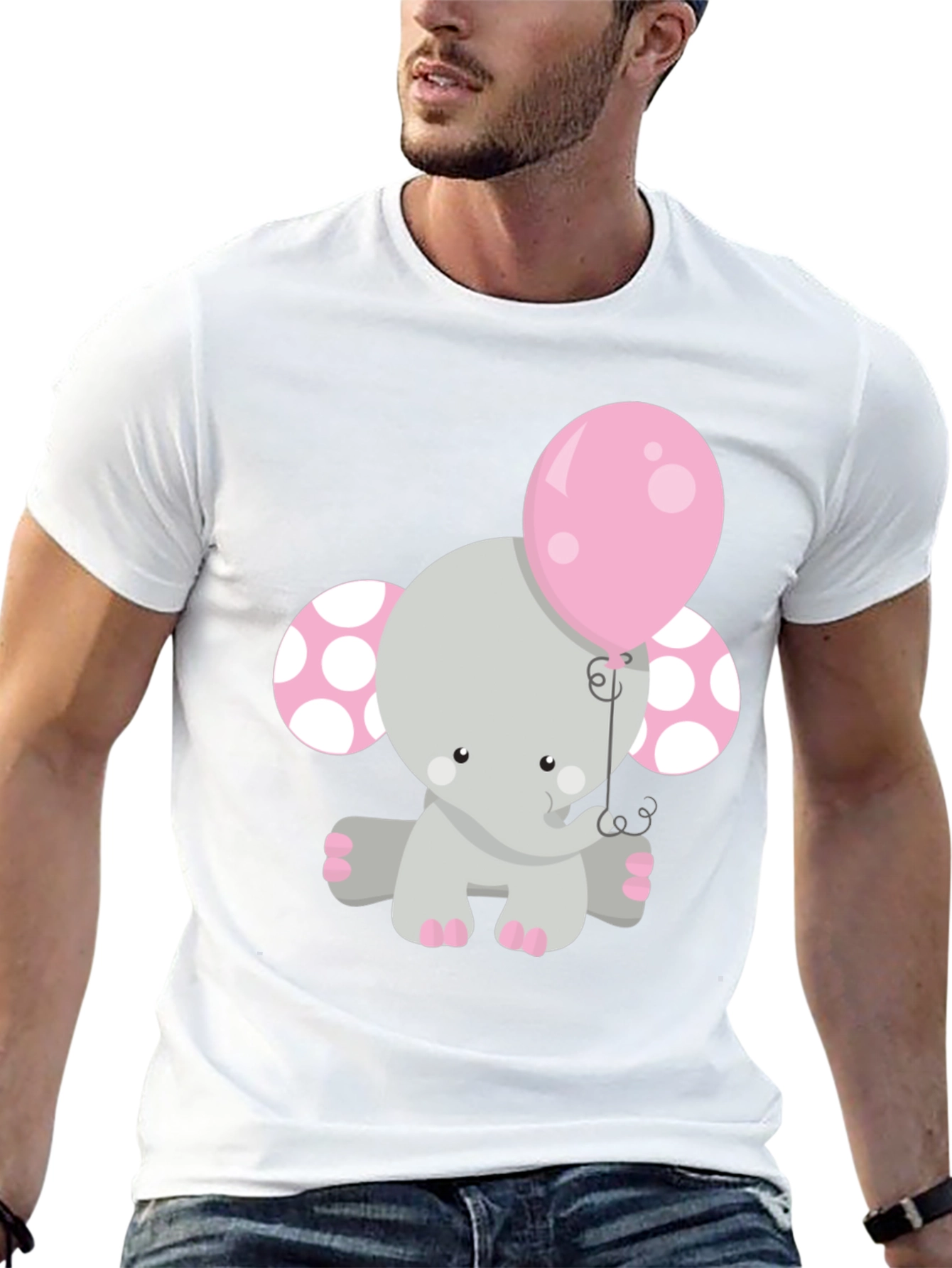 Elephant Balloon Graphic Tee