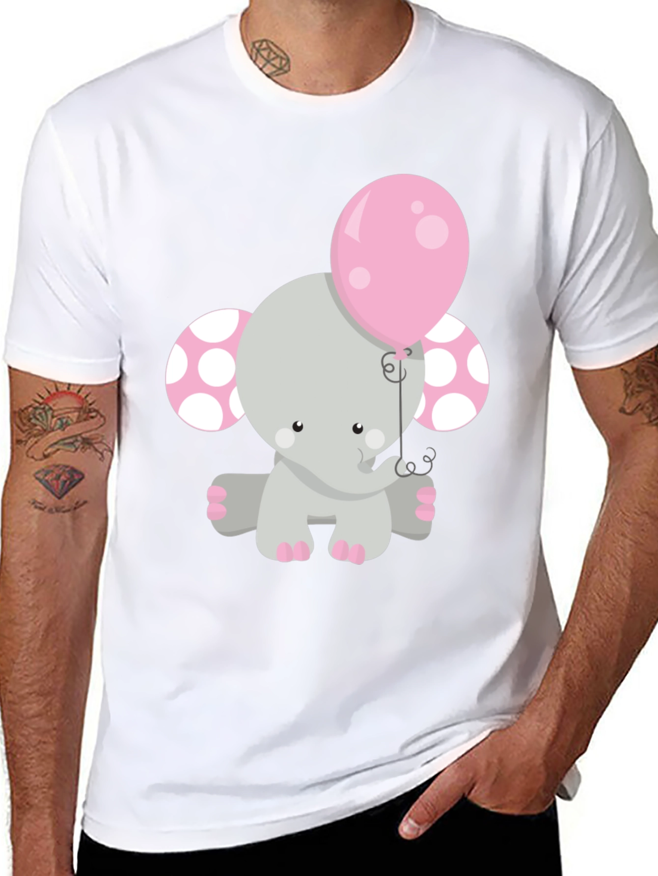 Elephant Balloon Graphic Tee