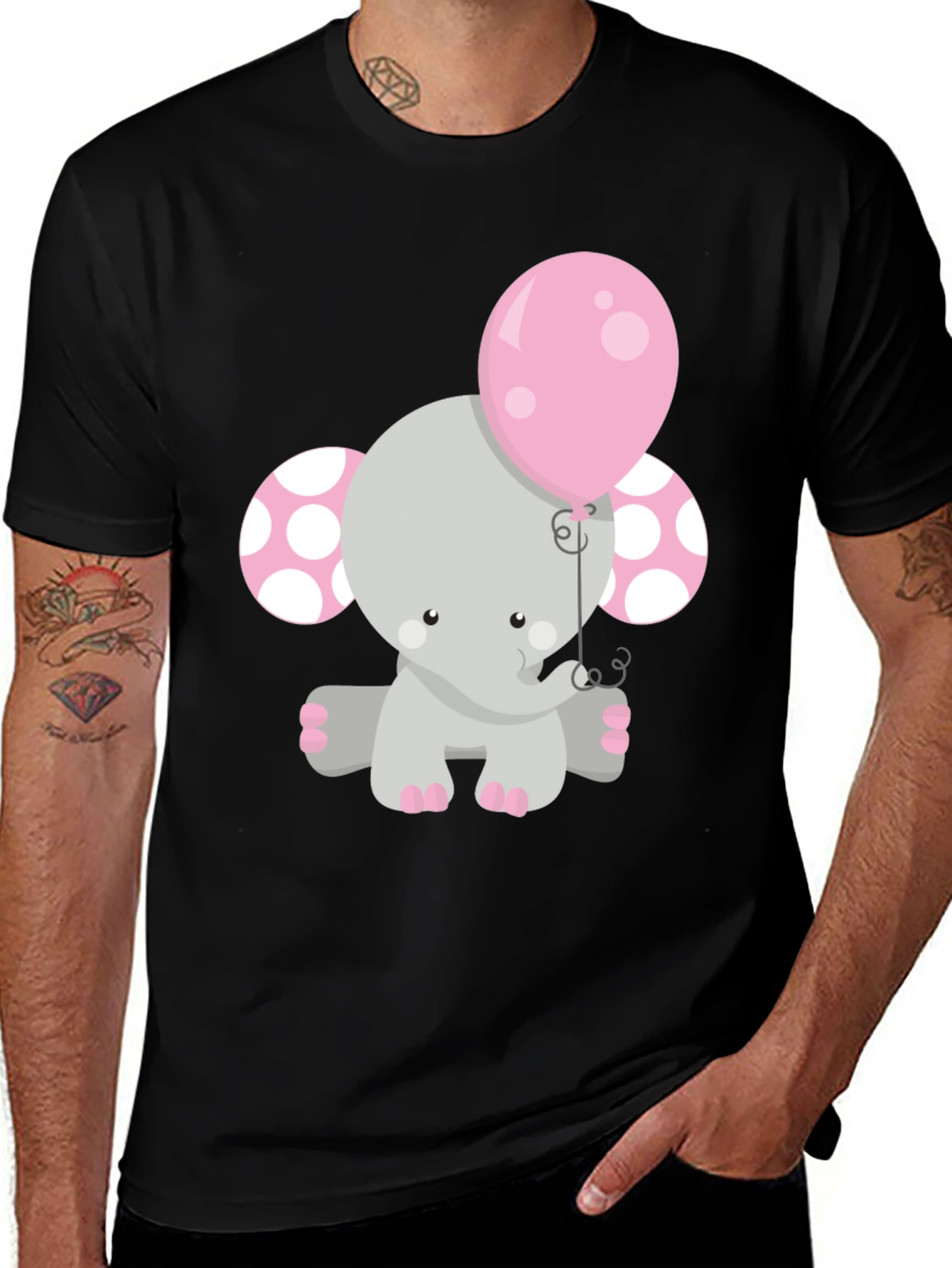 Elephant Balloon Graphic Tee