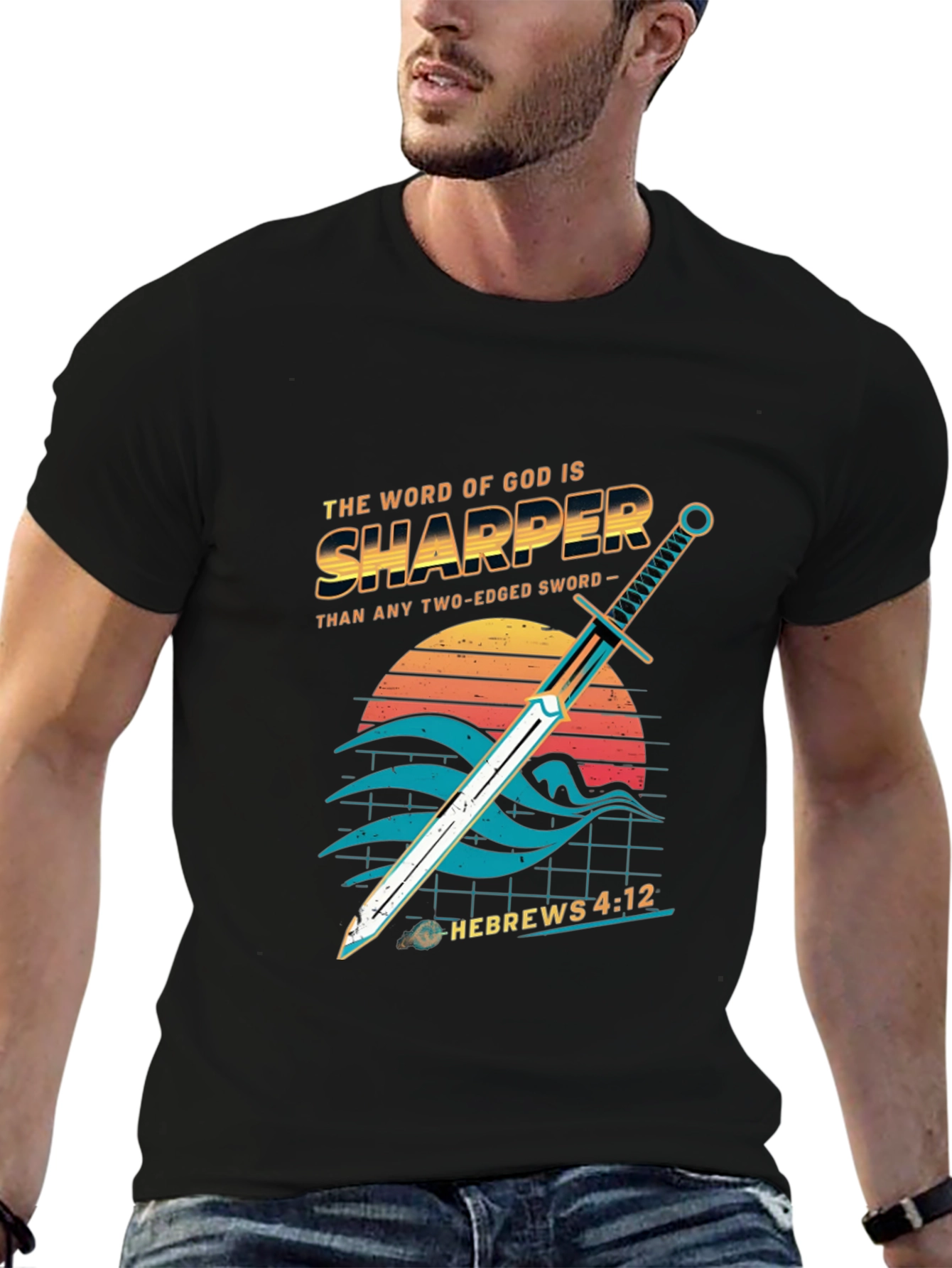 Sword of God Hebrews 4:12 Graphic Tee