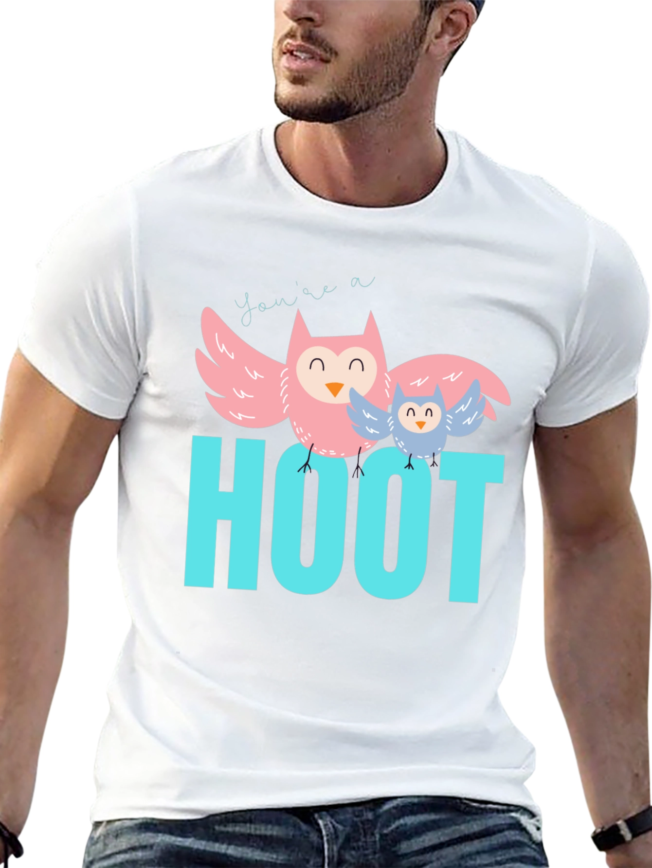 Youre a Hoot Graphic Tee - Owl Design
