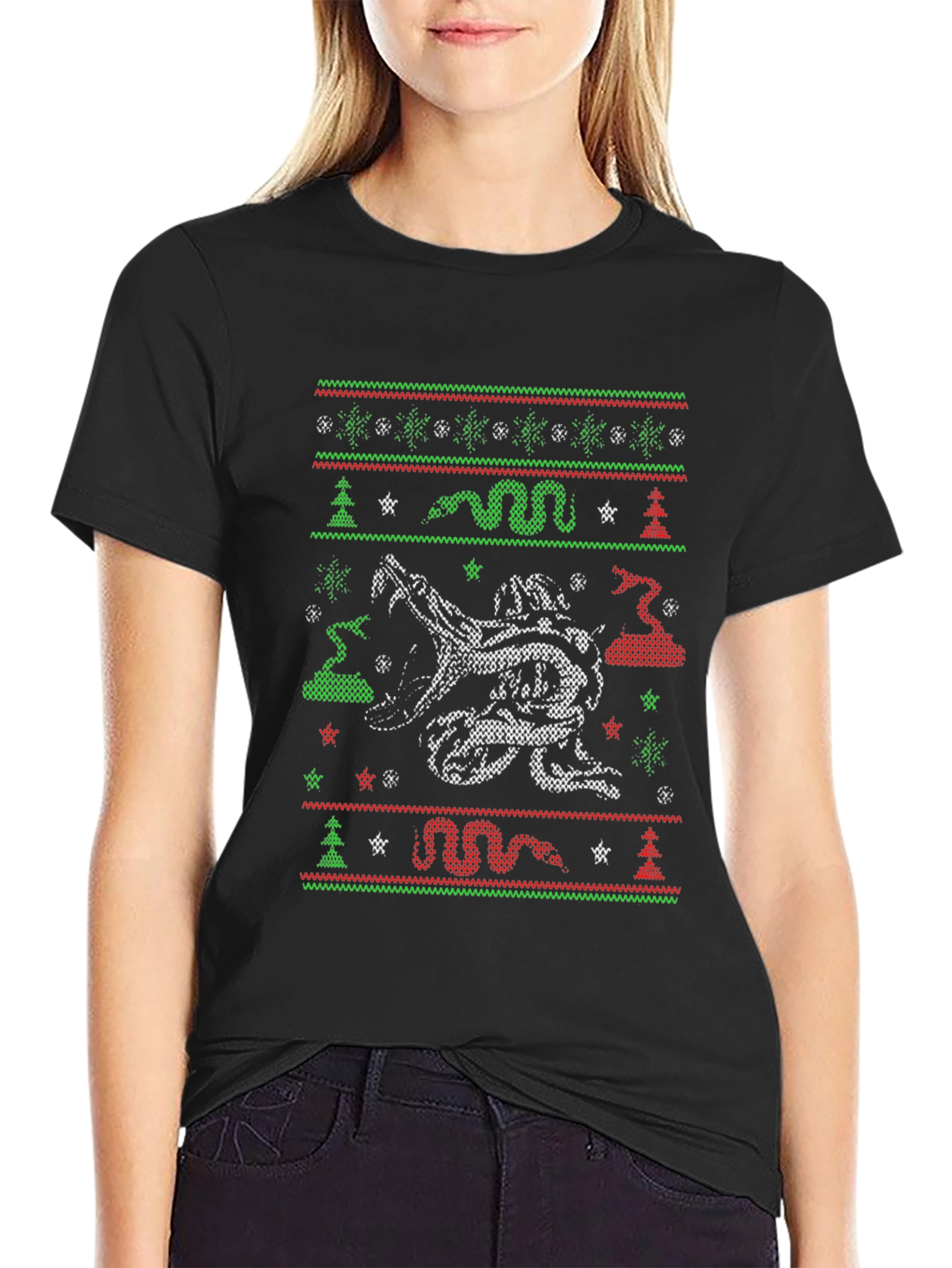 Snake Christmas Ugly Sweater T-Shirt