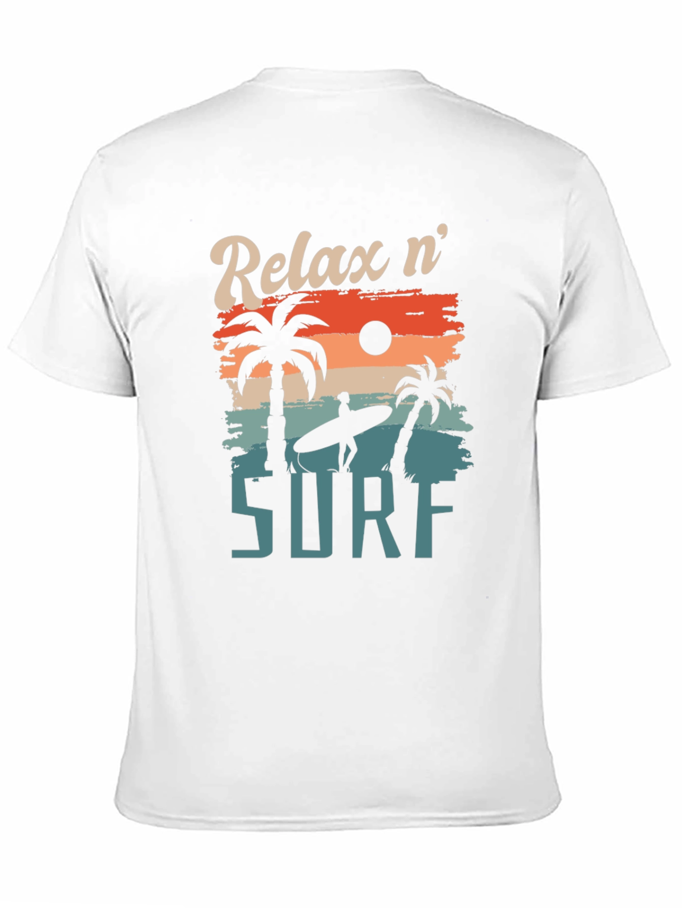Relax n Surf Graphic Tee - Retro Beach Vibes