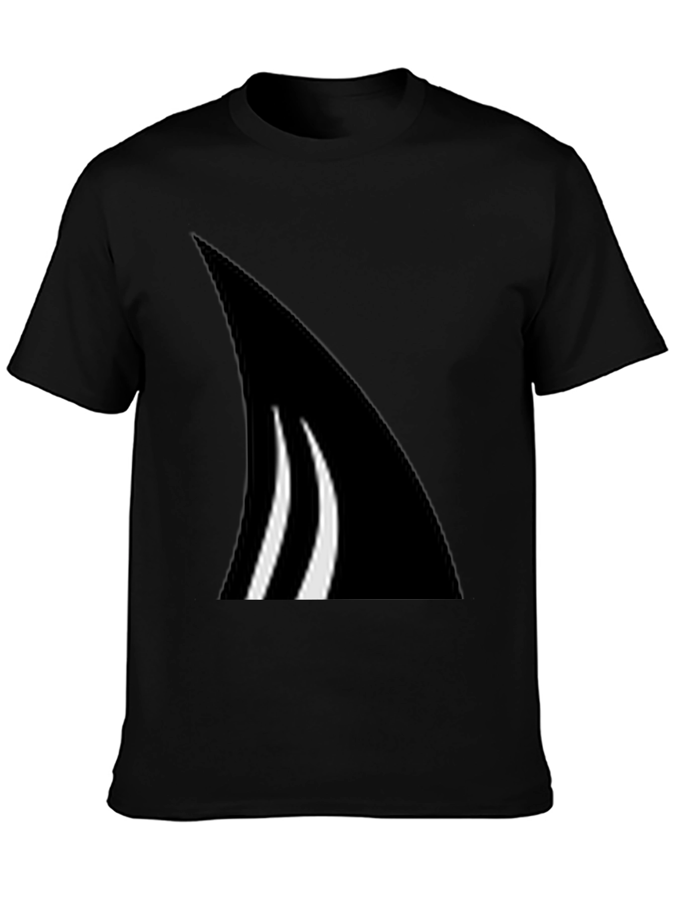 Abstract Graphic Tee - Black