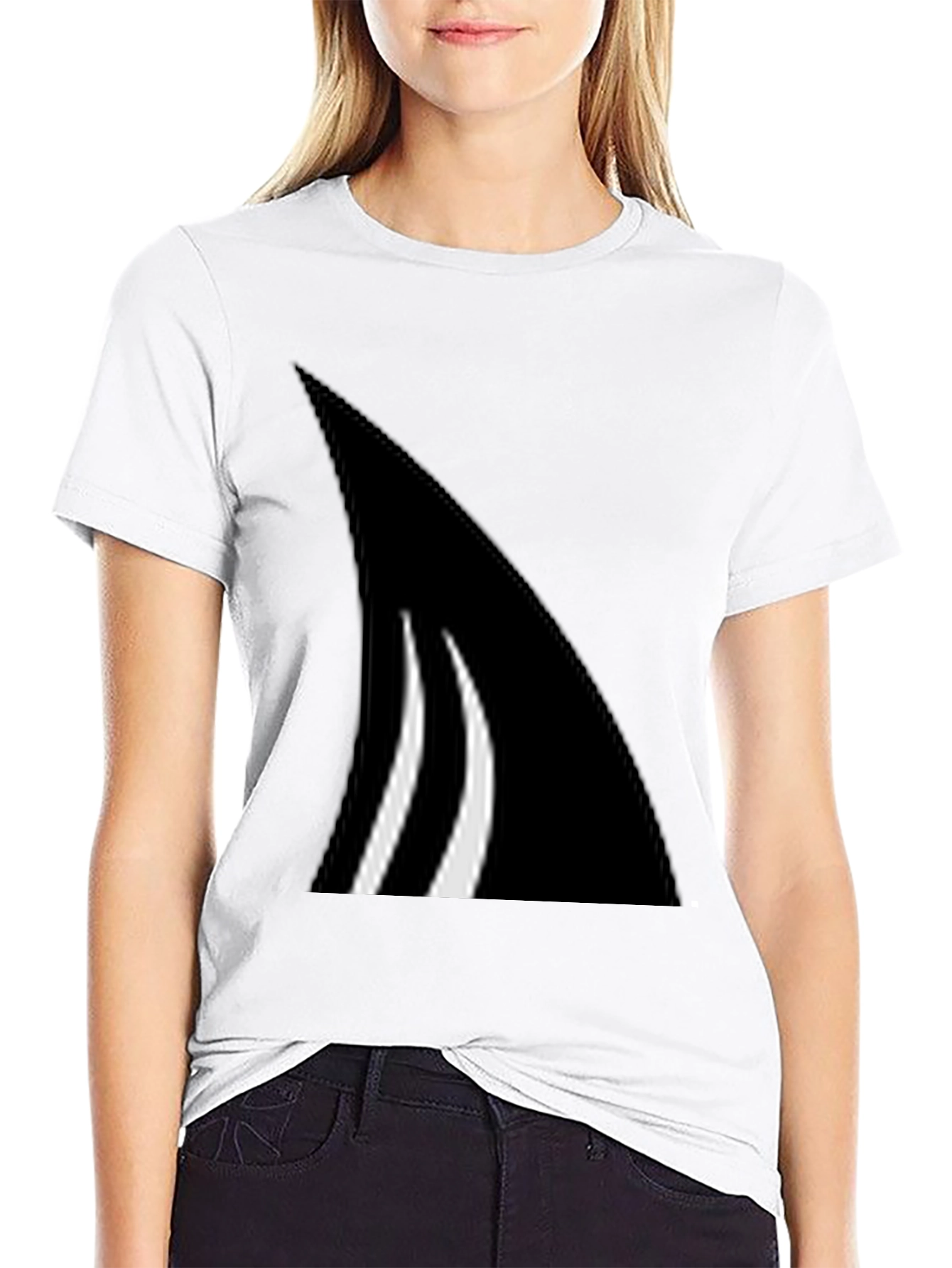 Abstract Graphic Tee - Black