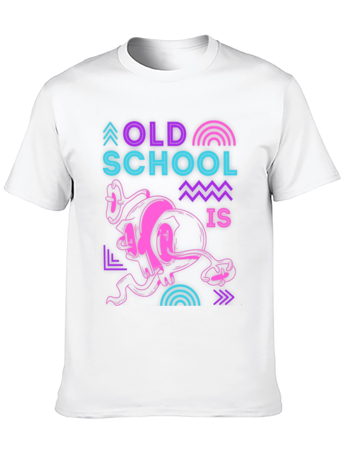 Retro Old School Graphic Black T-Shirt