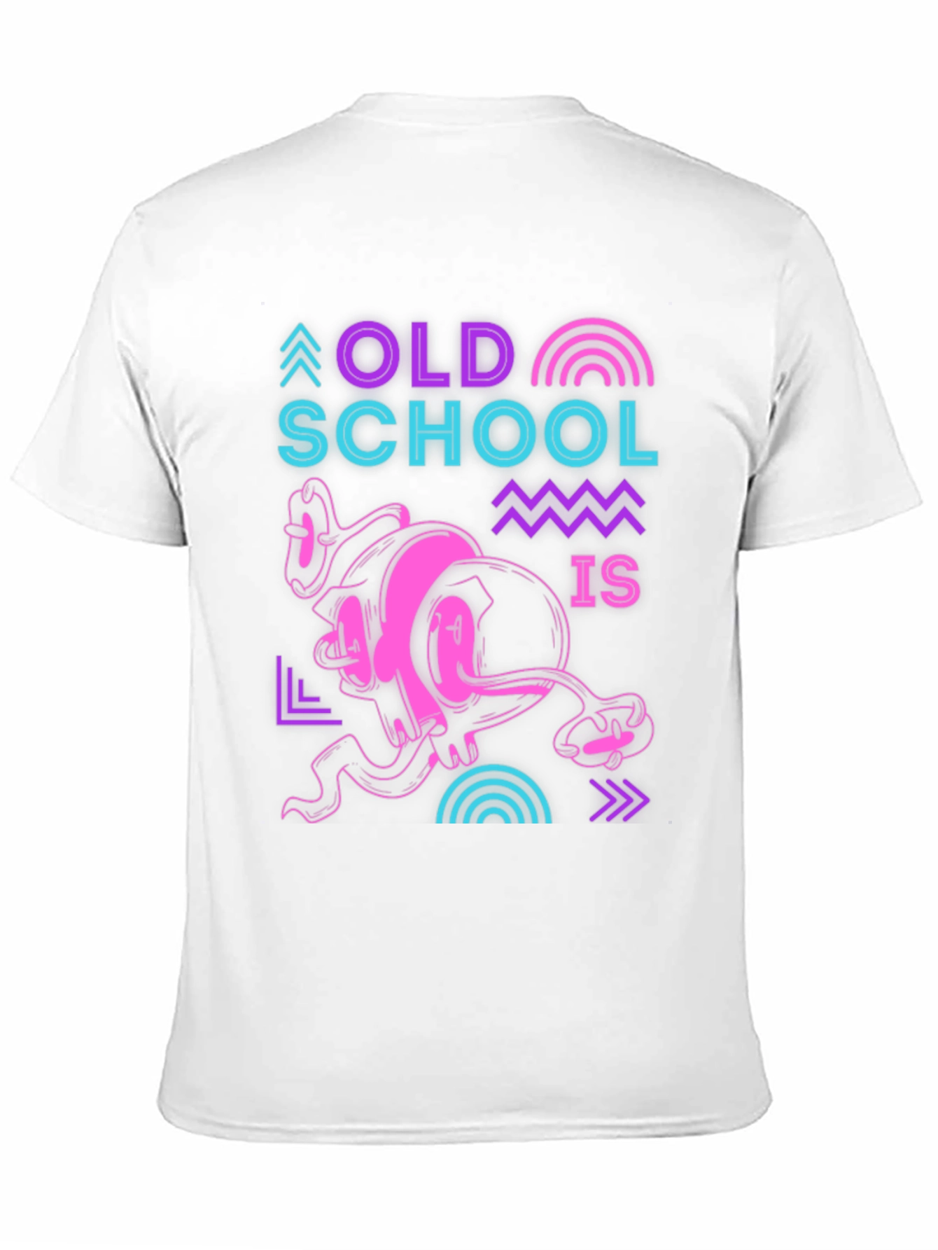 Retro Old School Graphic Black T-Shirt