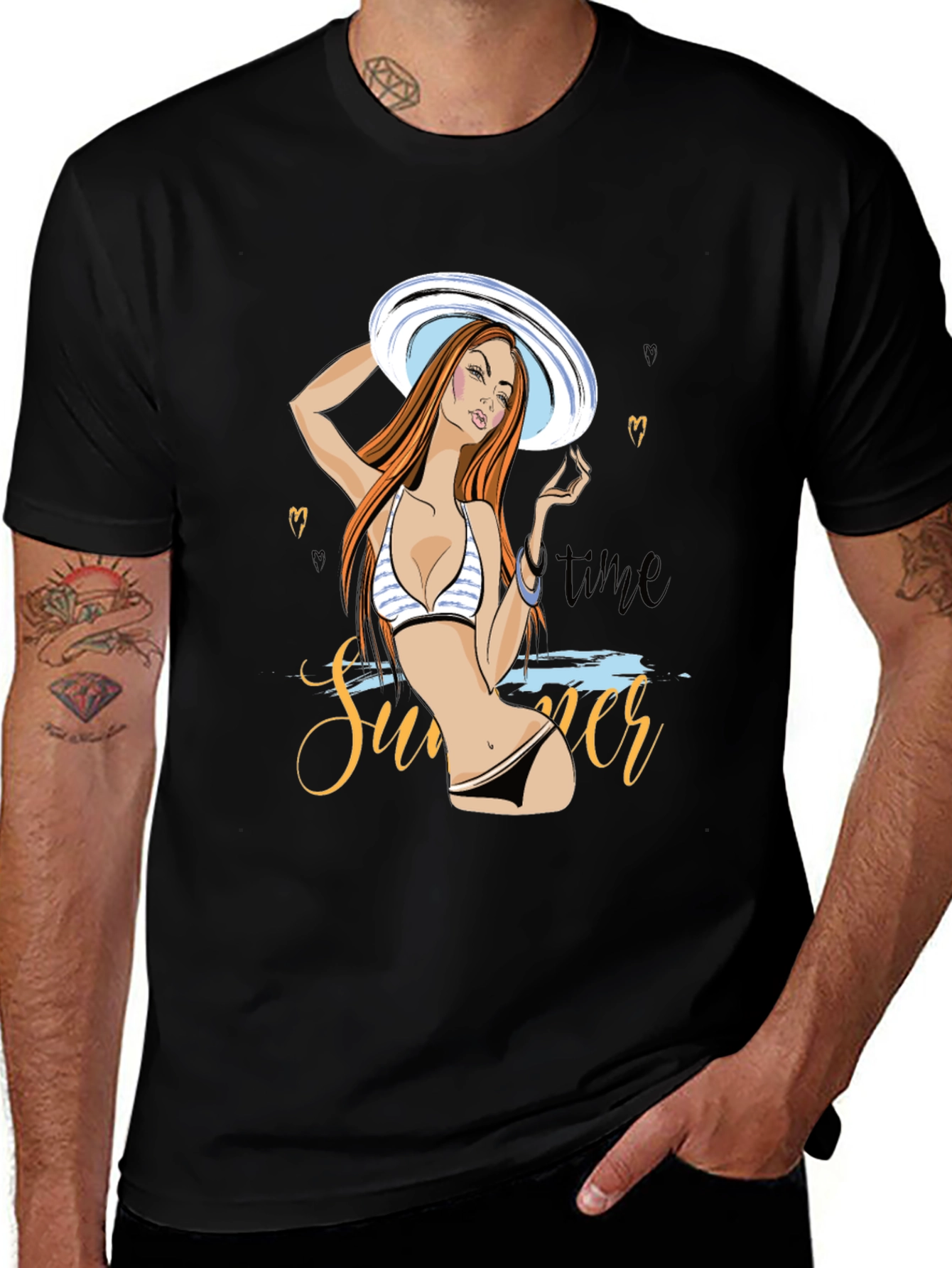 Summer Time Womans Graphic T-Shirt
