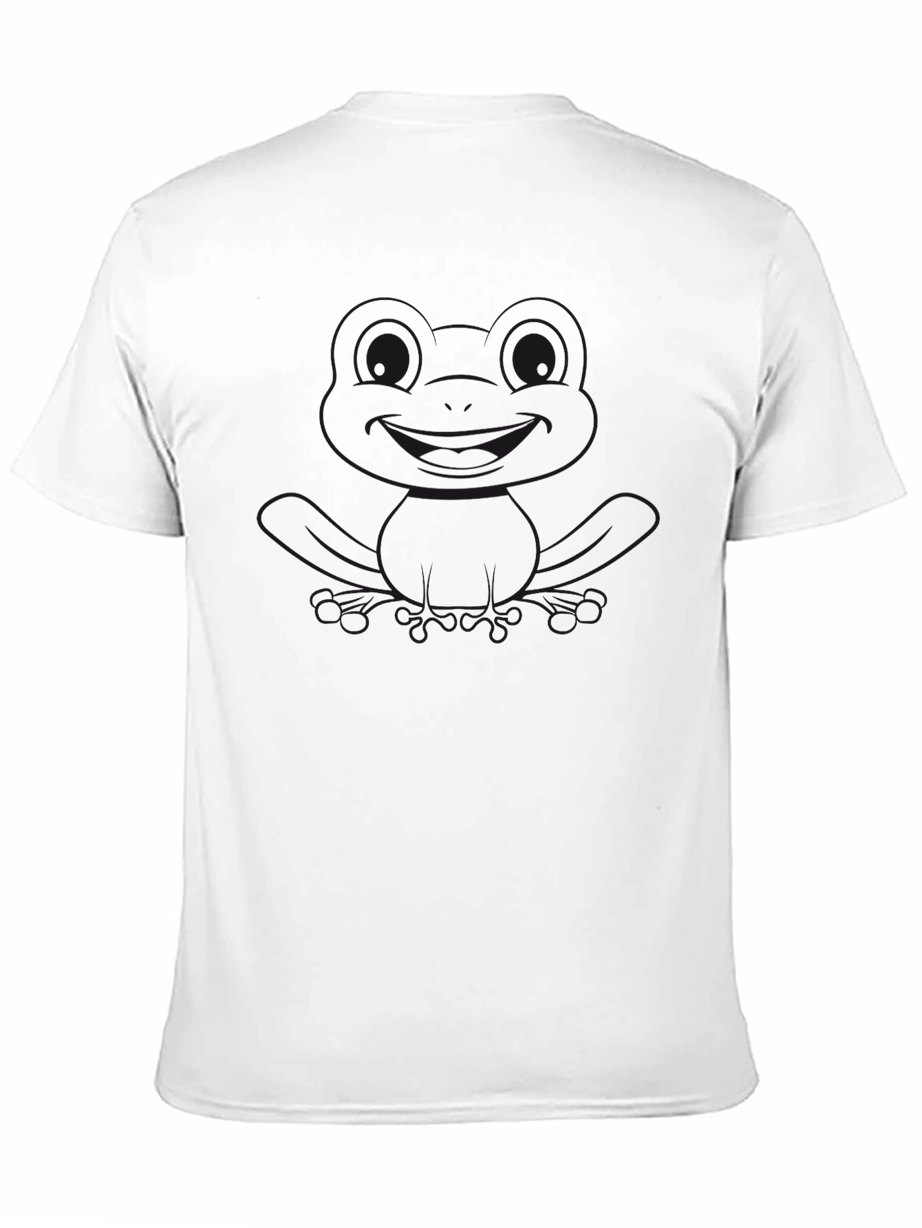 Mens Black Short Sleeve Frog Graphic T-Shirt