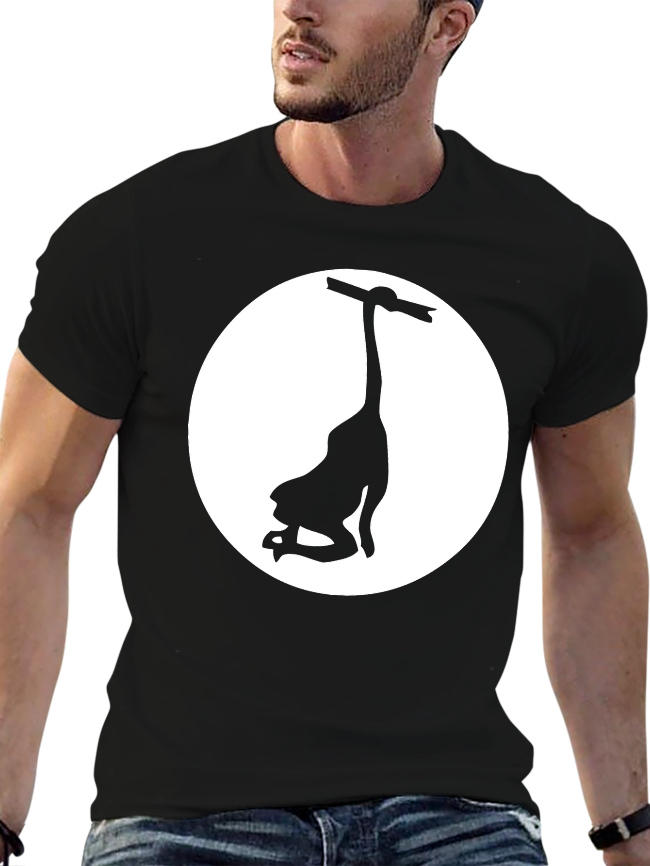 Unique Graphic Tee: Hang in There Design
