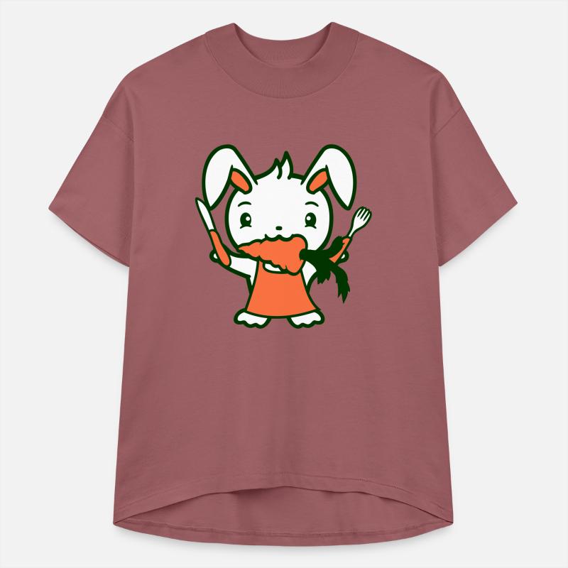 Rabbit Carrot Carrot Mouth Eat Hunger Fork Knife