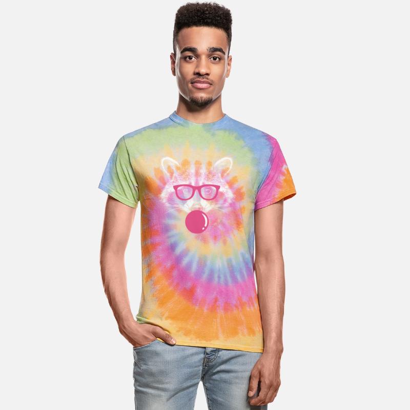 Raccoon Blows Bubblegum - Cute Bubblegum Raccoon