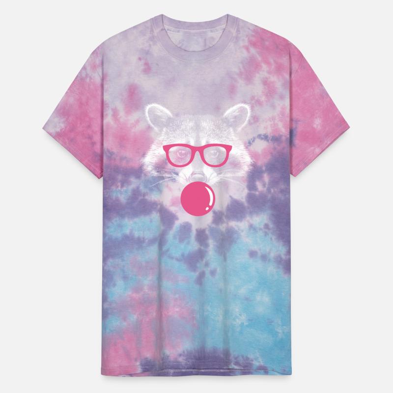 Raccoon Blows Bubblegum - Cute Bubblegum Raccoon