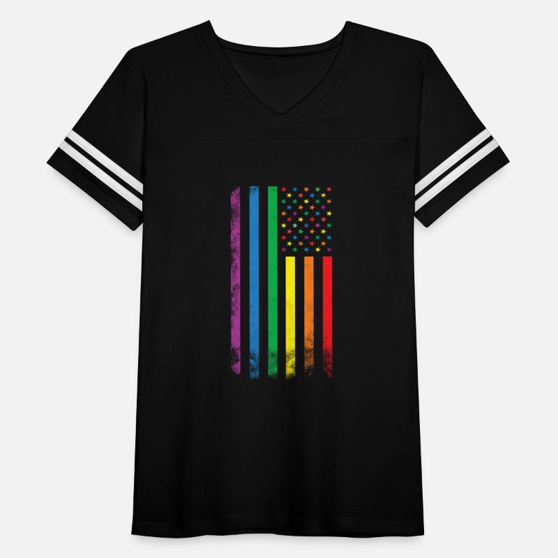 Rainbow American Flag
