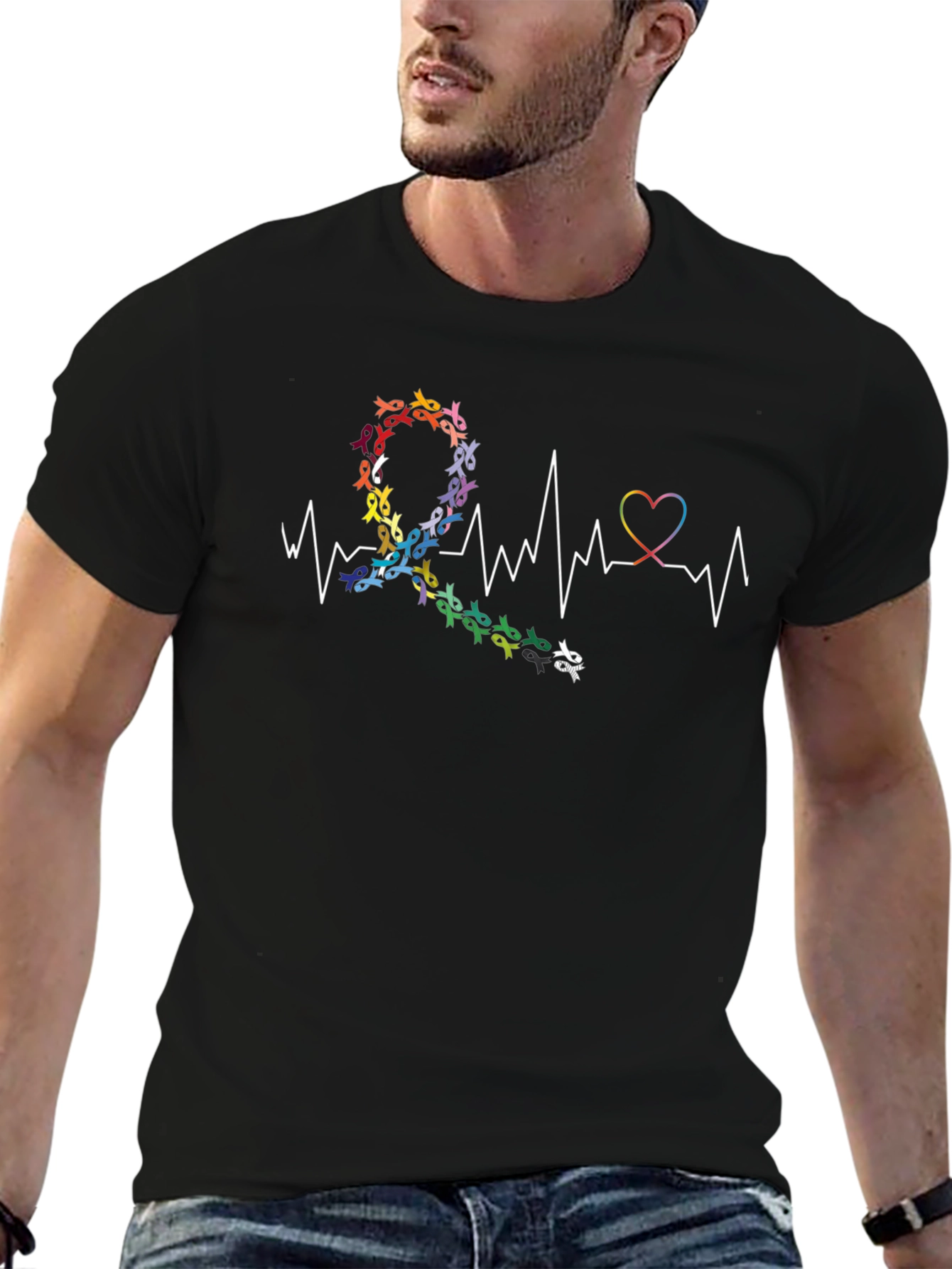 Heartbeat Awareness Ribbon T-Shirt