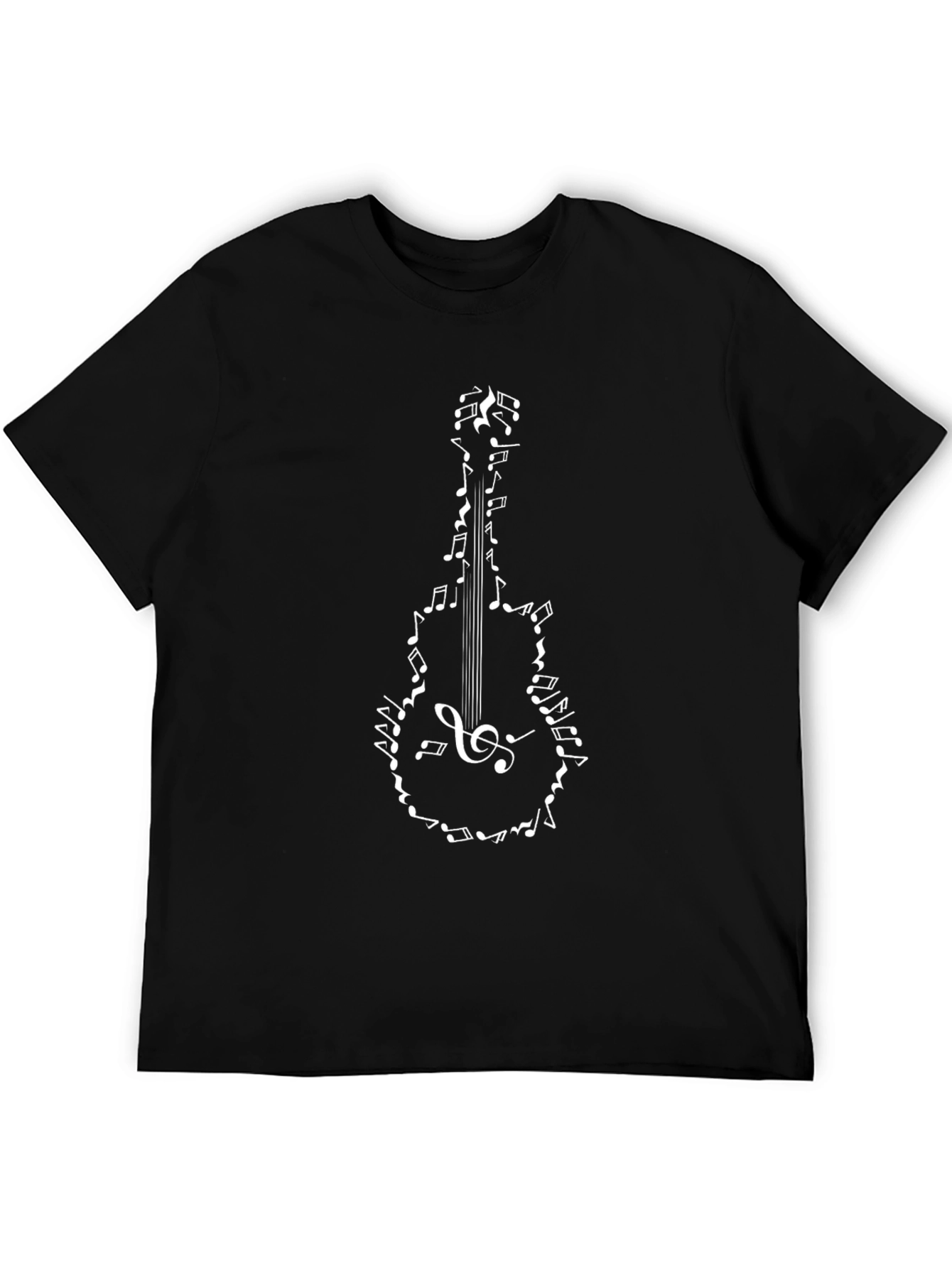 Musical Guitar T-Shirt - Black Graphic Tee
