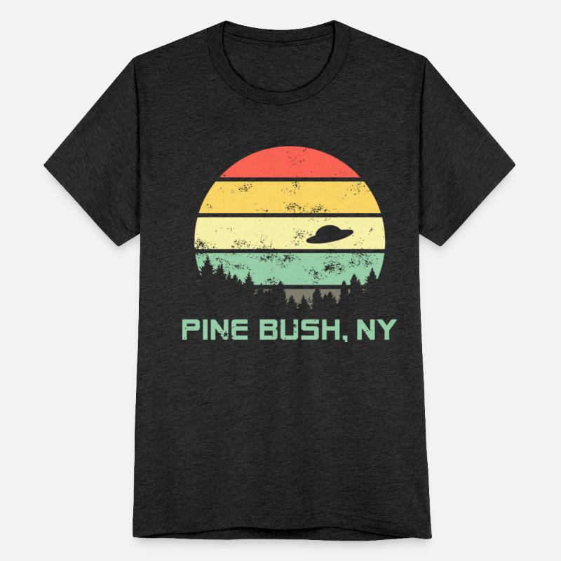 Retro E Bush Ny Alien Distressed T
