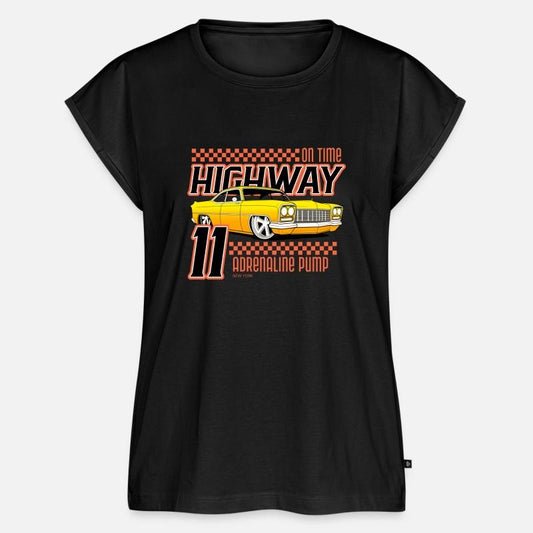 Retro Highway 11 Car T-Shirt, Adrenaline Pump