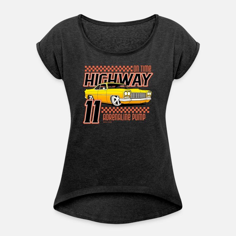 Retro Highway 11 Car T-Shirt, Adrenaline Pump