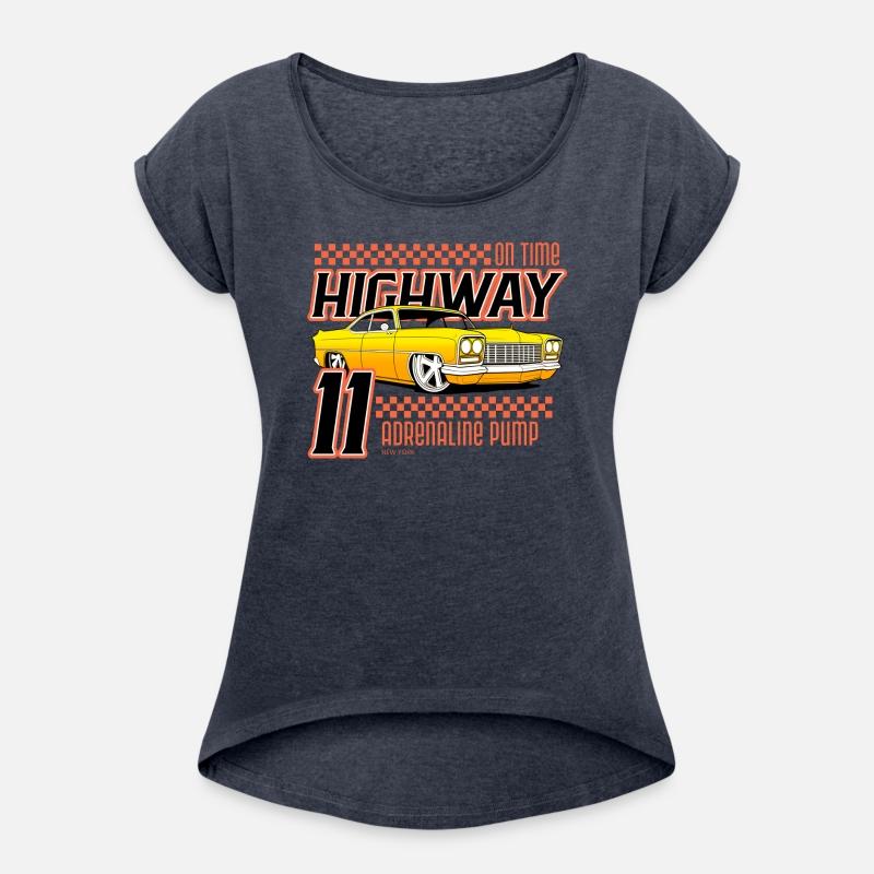 Retro Highway 11 Car T-Shirt, Adrenaline Pump