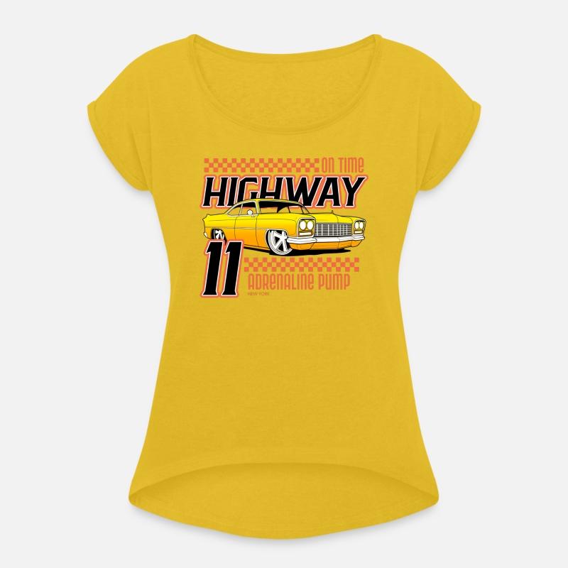 Retro Highway 11 Car T-Shirt, Adrenaline Pump