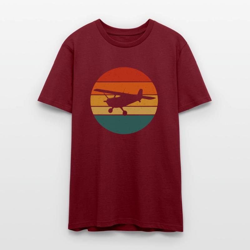 Retro Plane – Sunset Aviation Style