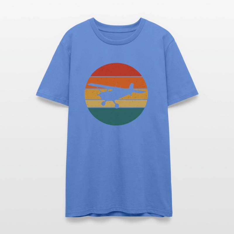 Retro Plane – Sunset Aviation Style