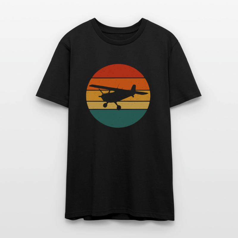 Retro Plane – Sunset Aviation Style