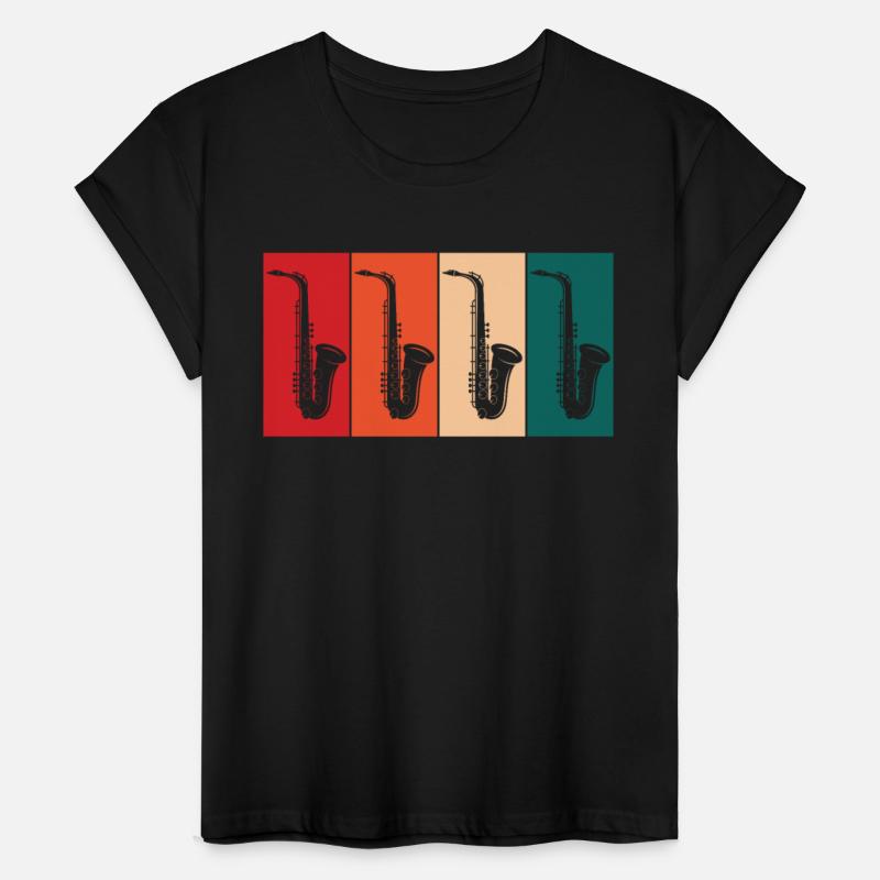 Retro Saxophone For Jazz Musician