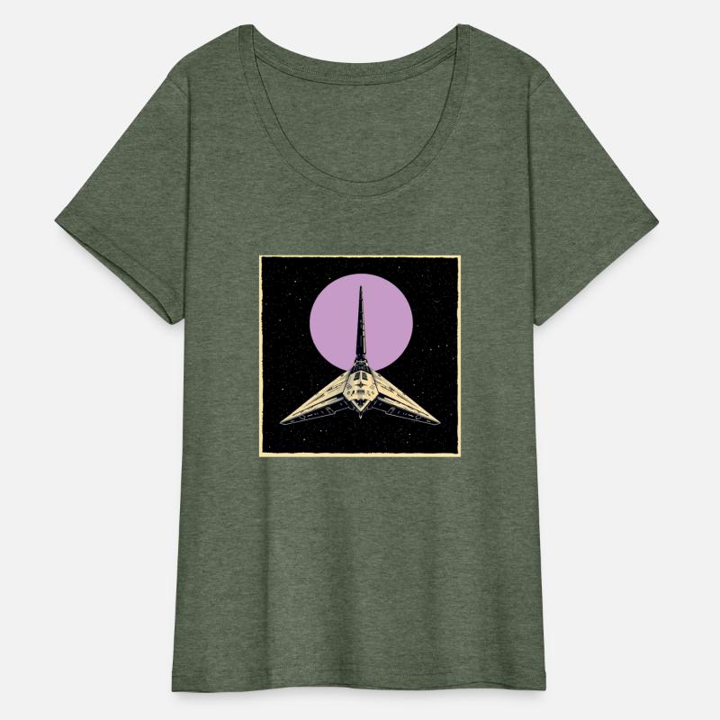 Retro Sci-Fi Rocket Ship 03 - Violet sun