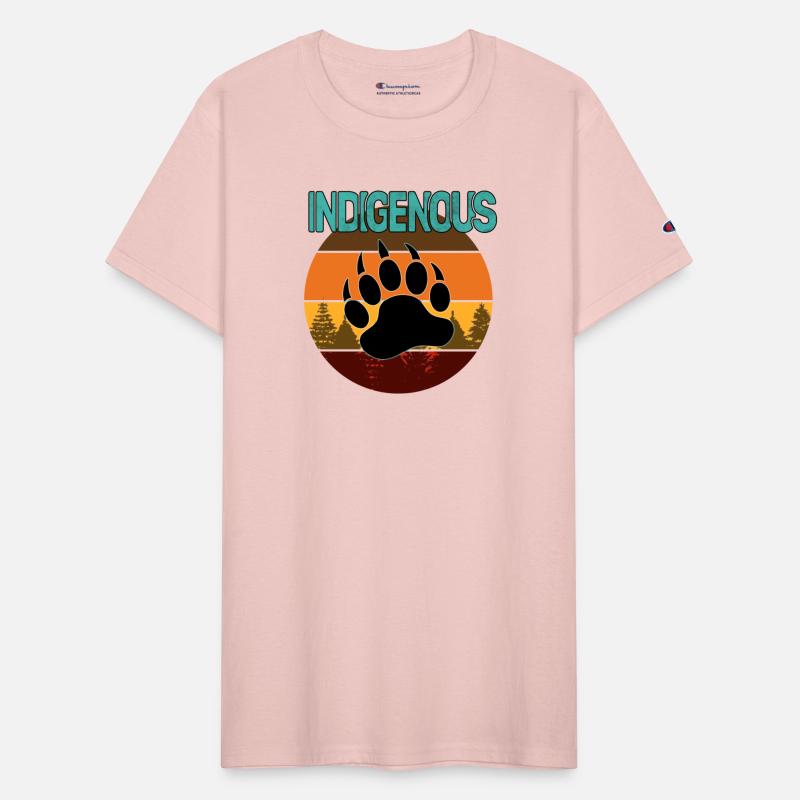 Retro Style Indigenous Bear Paw