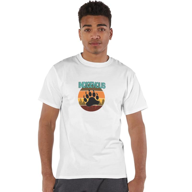 Retro Style Indigenous Bear Paw