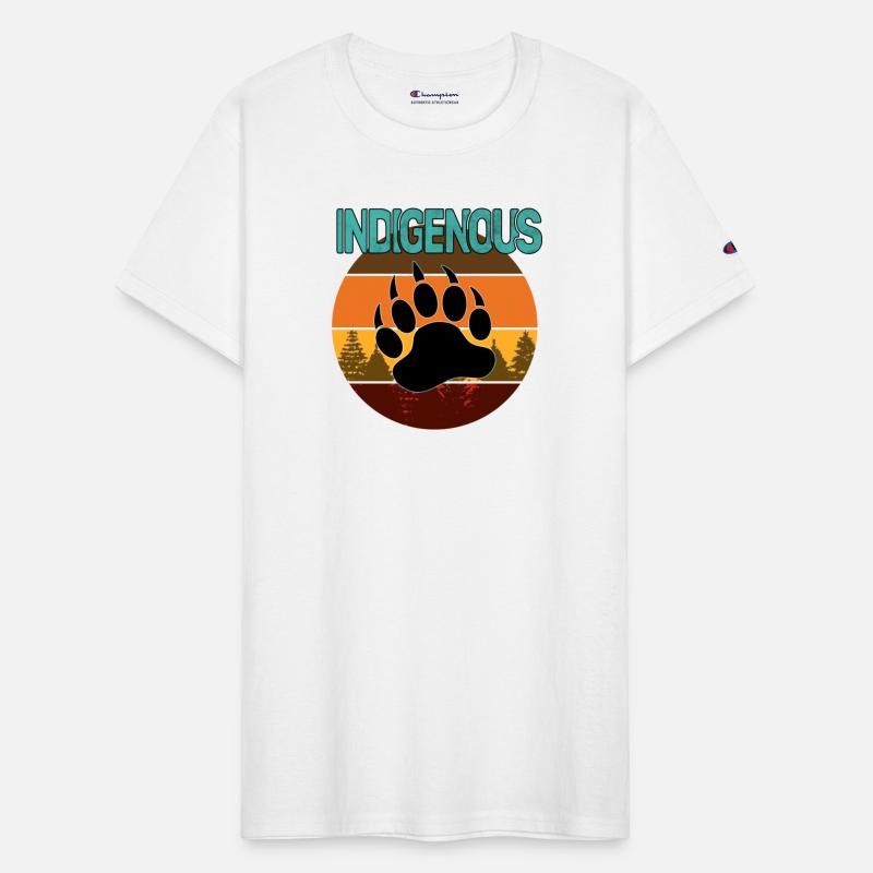 Retro Style Indigenous Bear Paw
