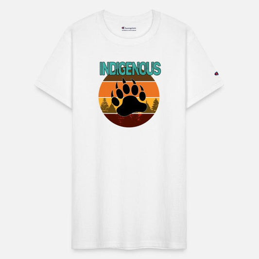 Retro Style Indigenous Bear Paw