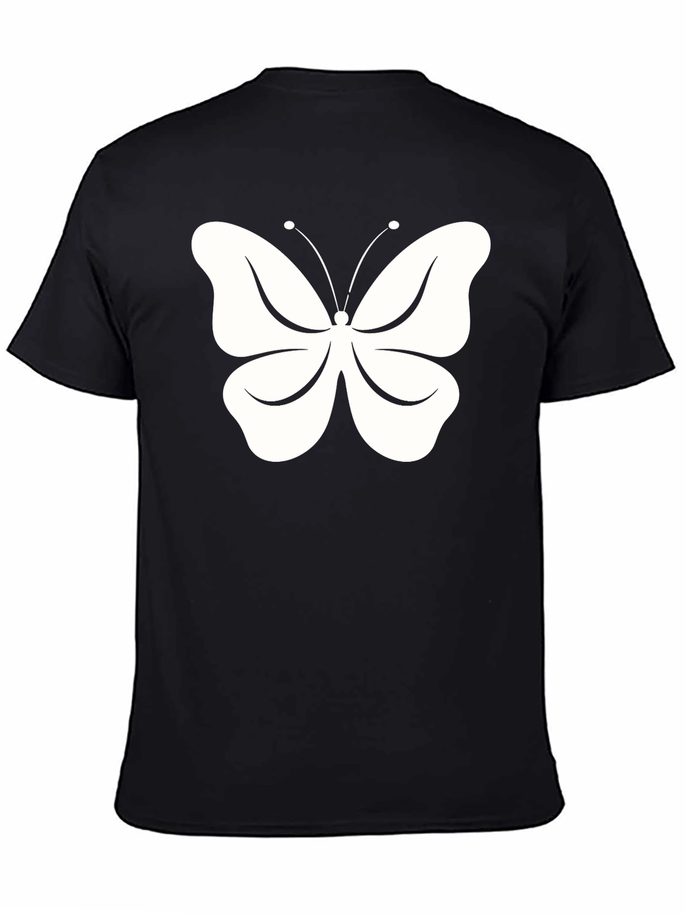 Butterfly Graphic Black T-Shirt for Men