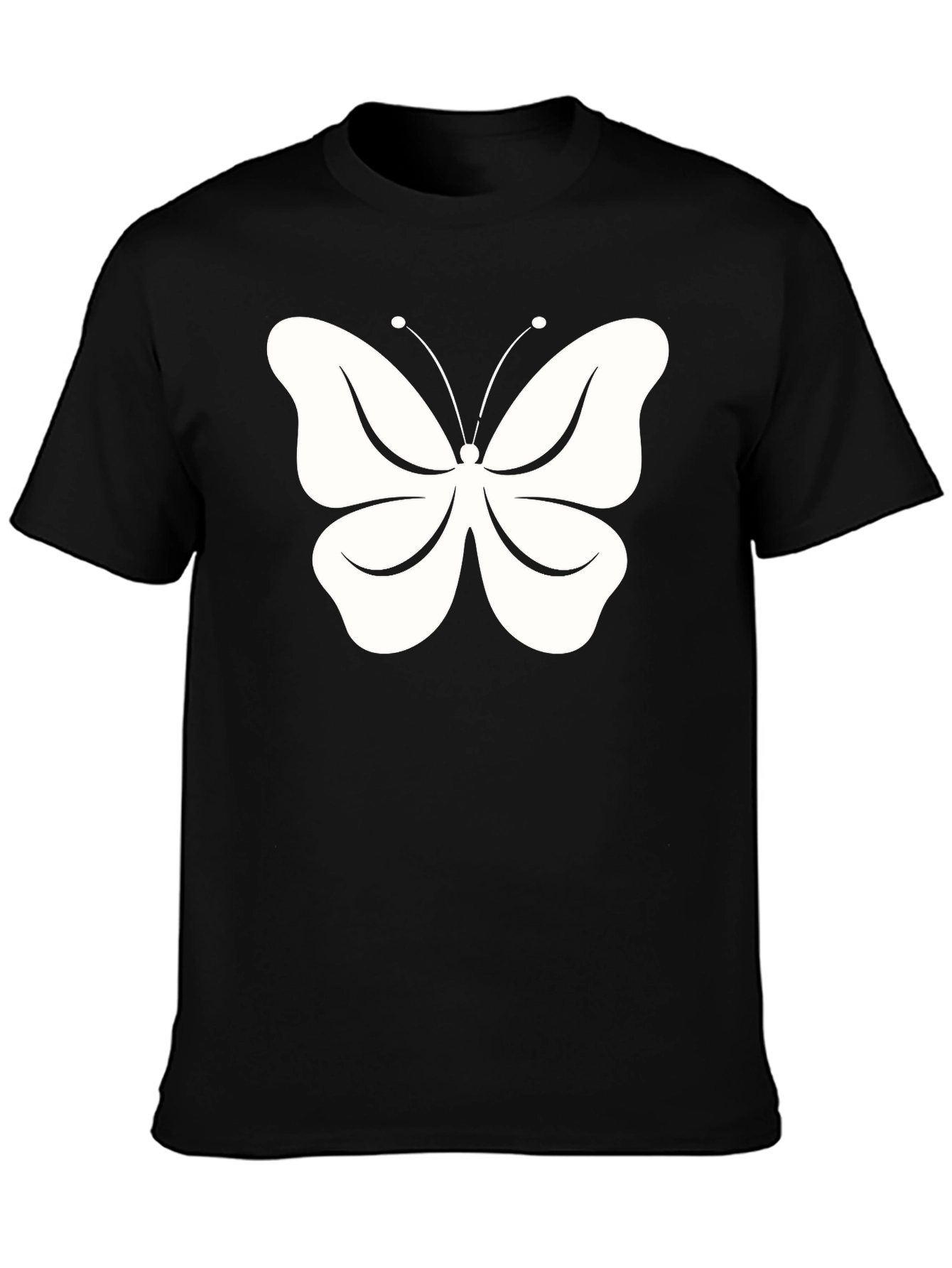 Butterfly Graphic Black T-Shirt for Men