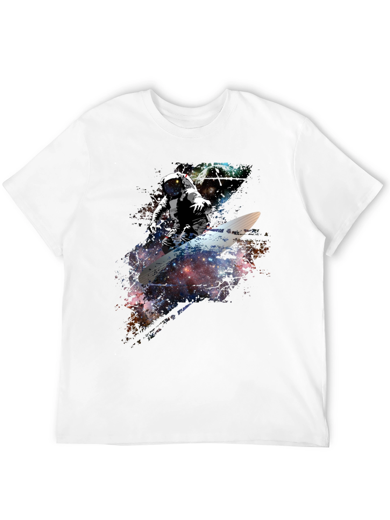 Space Surfer Graphic T-Shirt